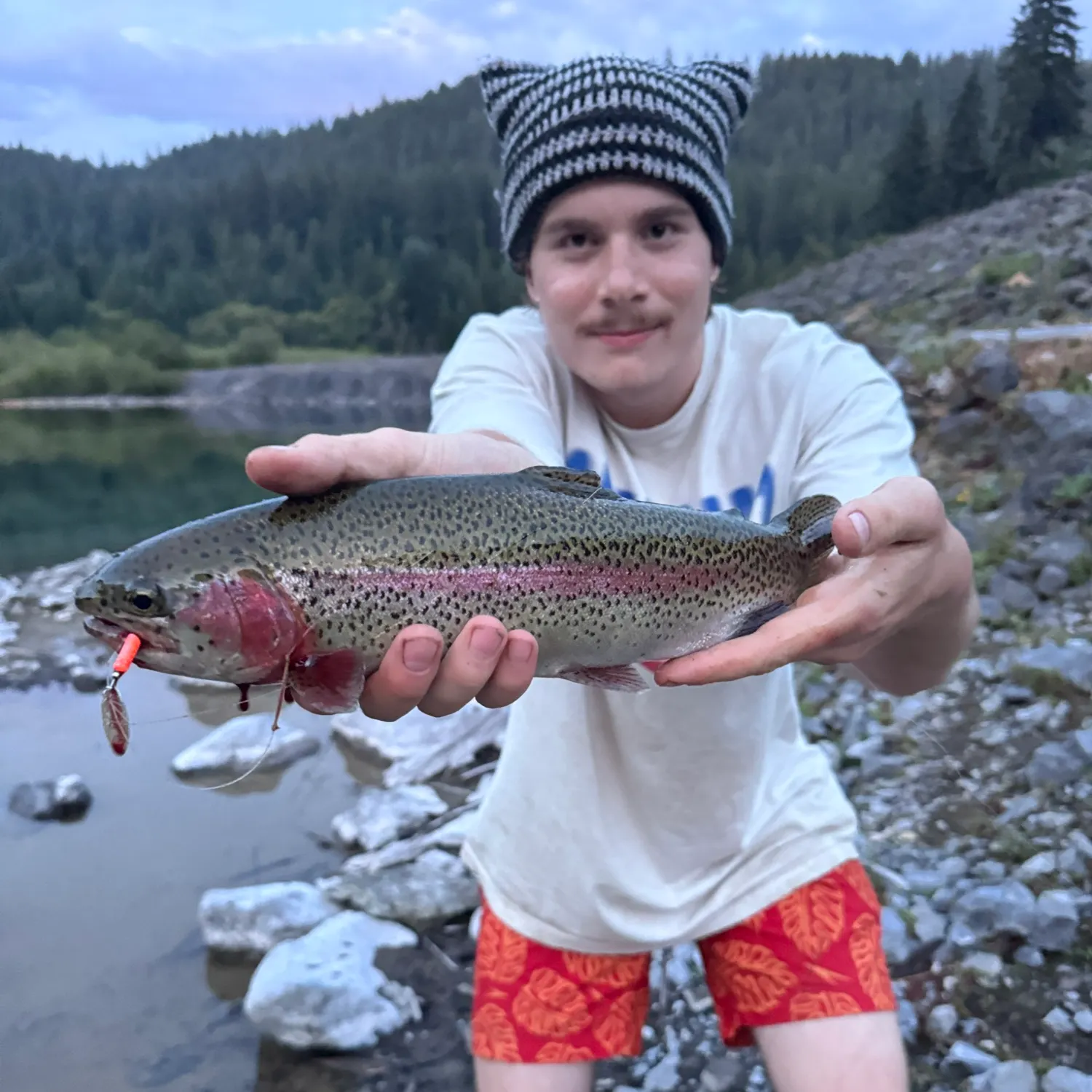 Rainbow trout caught on Fishbrain