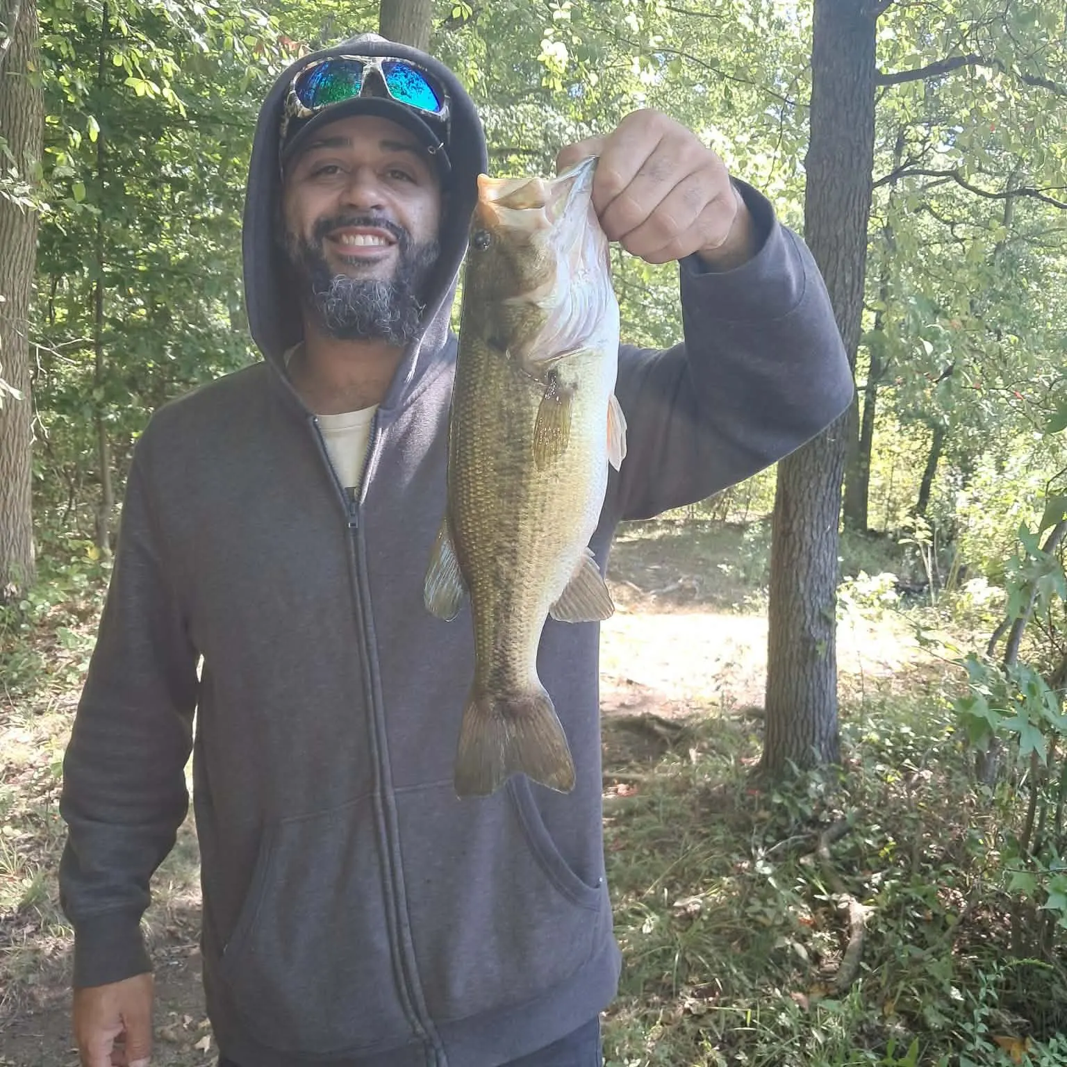 Largemouth bass caught on Fishbrain