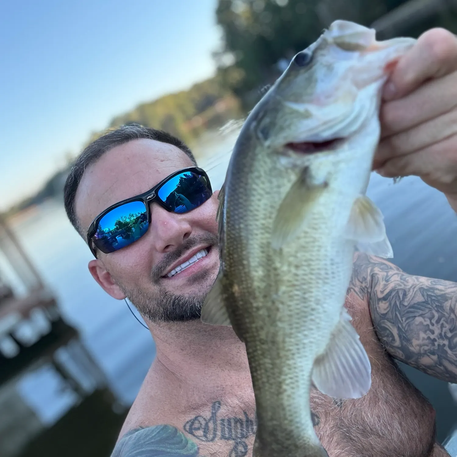 Largemouth bass caught on Fishbrain