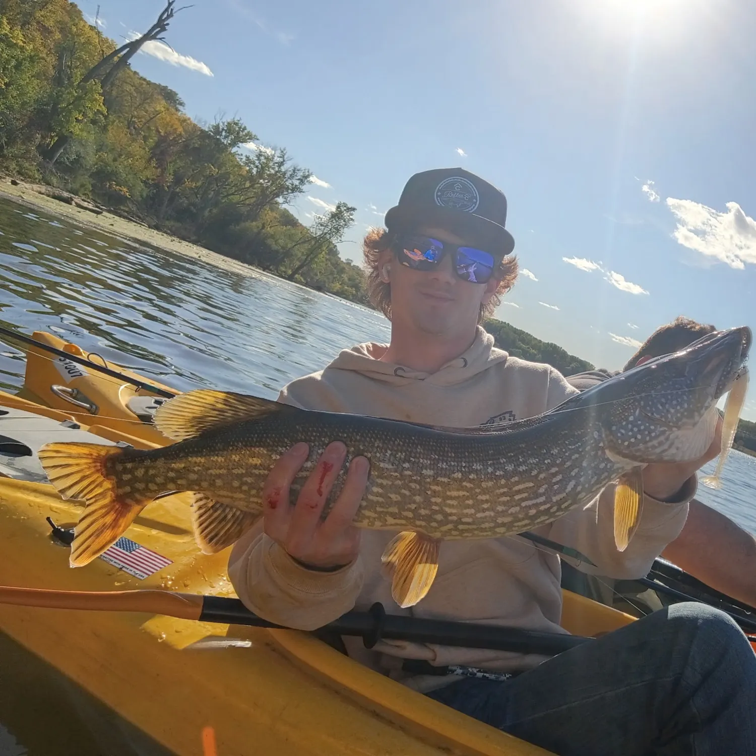 Northern pike caught on Fishbrain