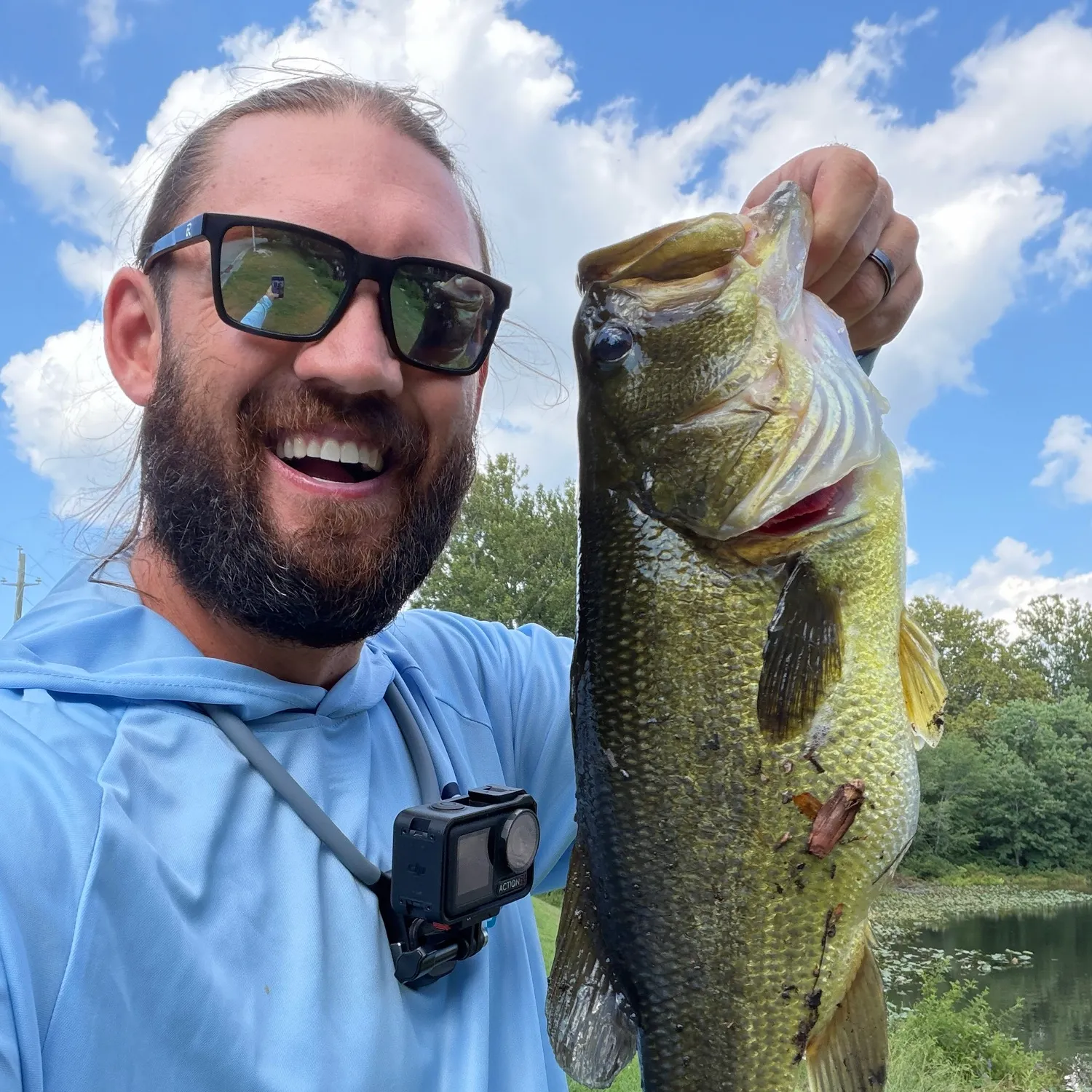 Largemouth bass caught on Fishbrain