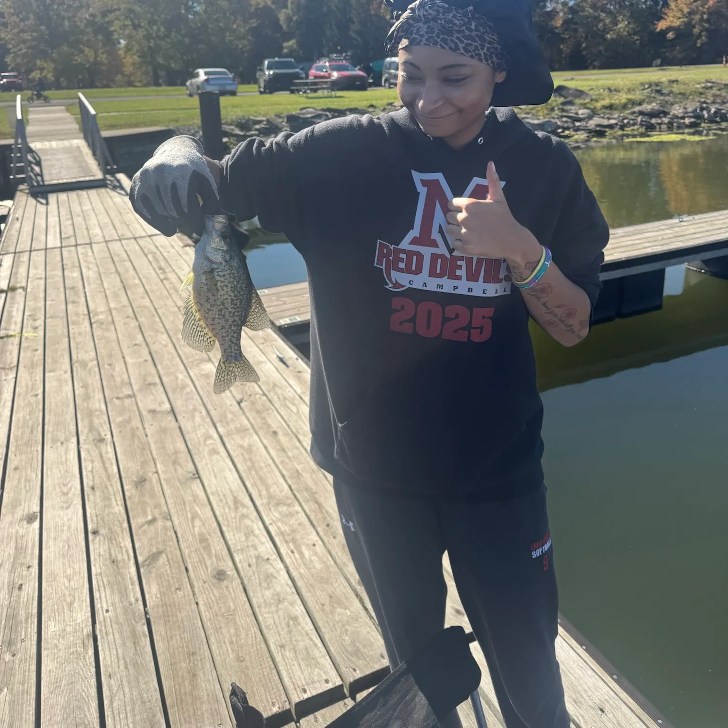 Black crappie caught on Fishbrain