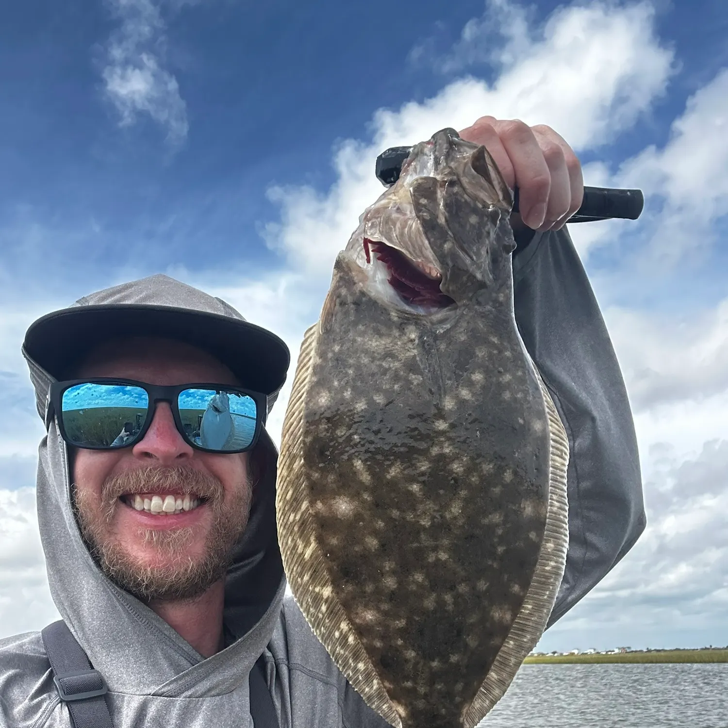 Gulf flounder caught on Fishbrain