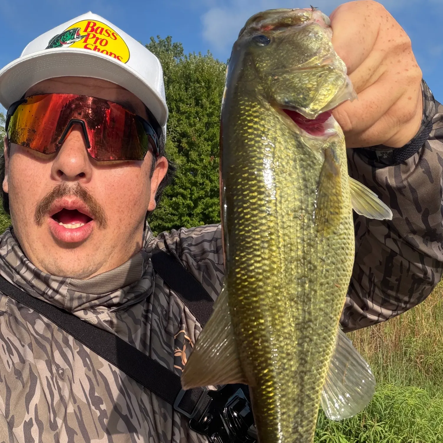 Largemouth bass caught on Fishbrain