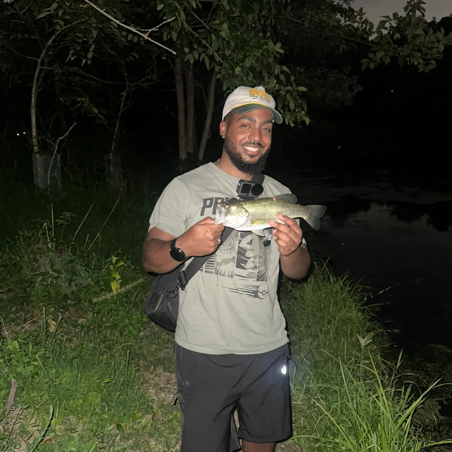Largemouth bass caught on Fishbrain