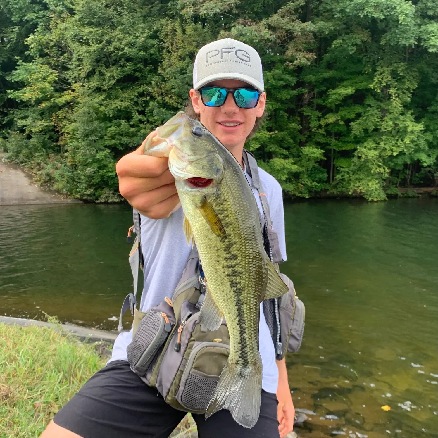 Largemouth bass caught on Fishbrain