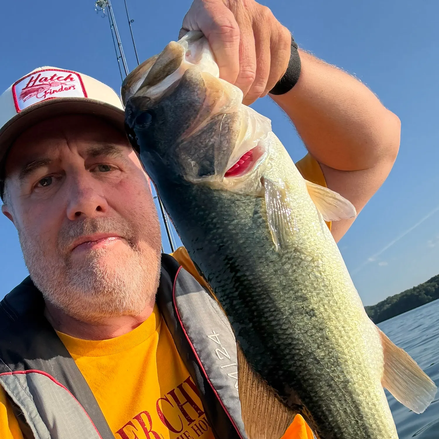 Largemouth bass caught on Fishbrain