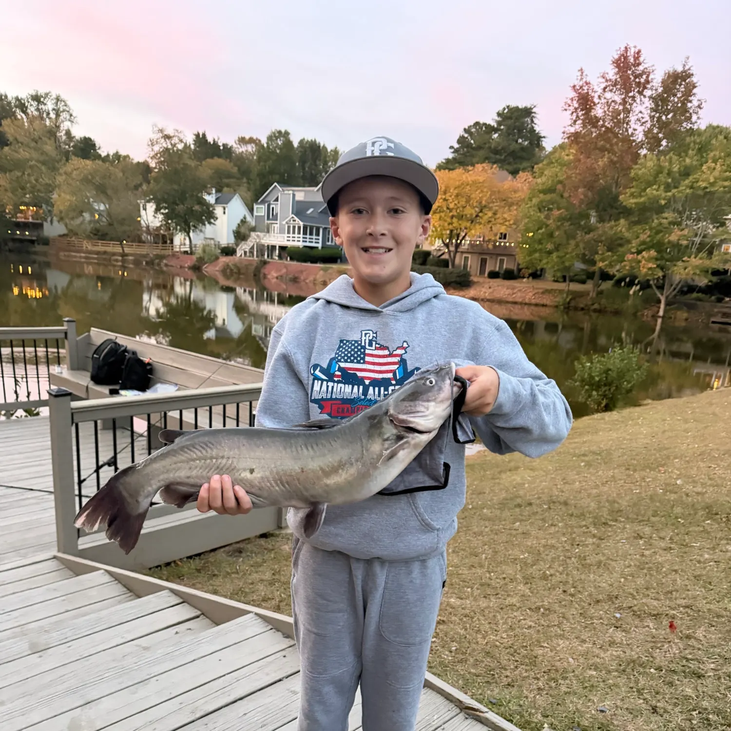 Channel catfish caught on Fishbrain