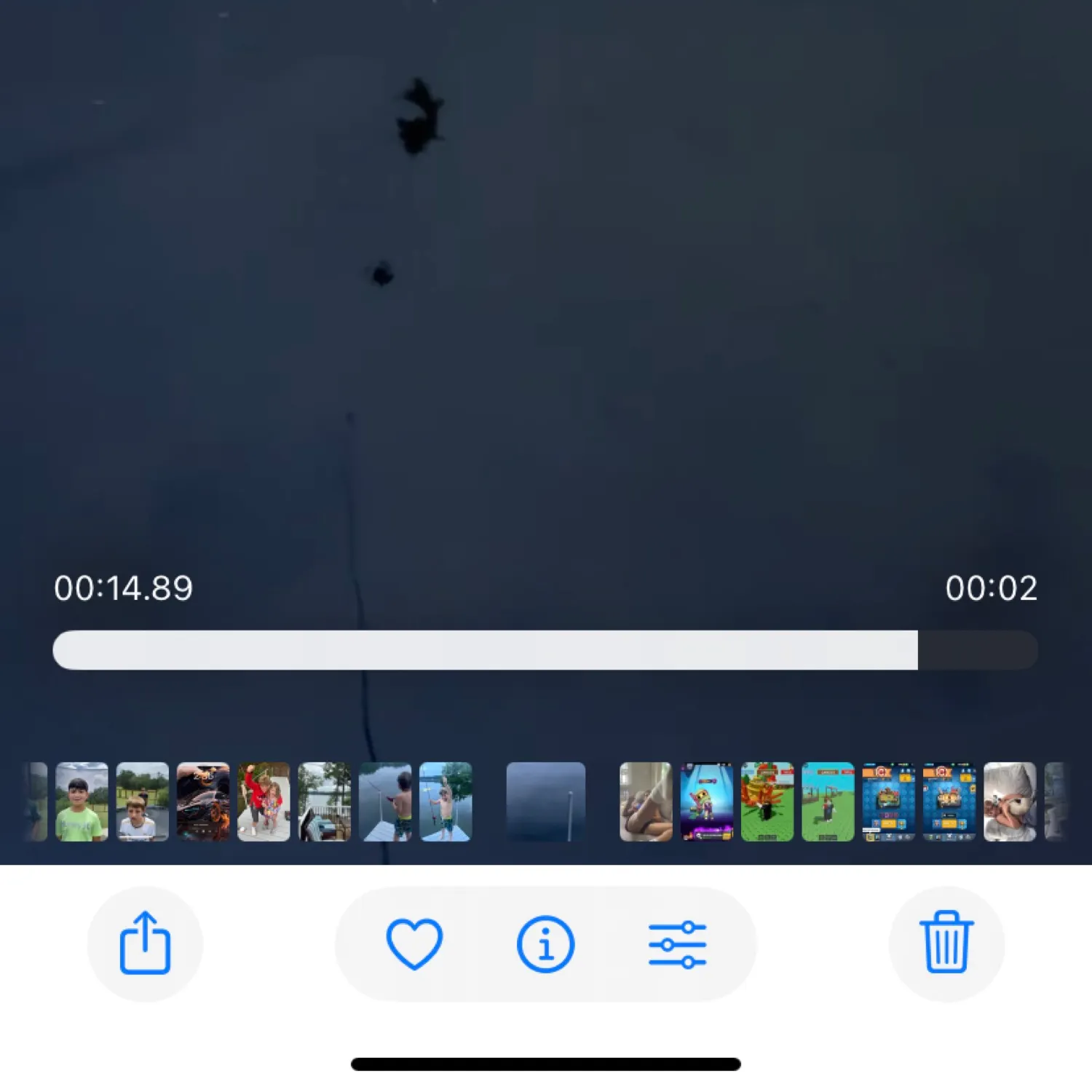 recently logged catches