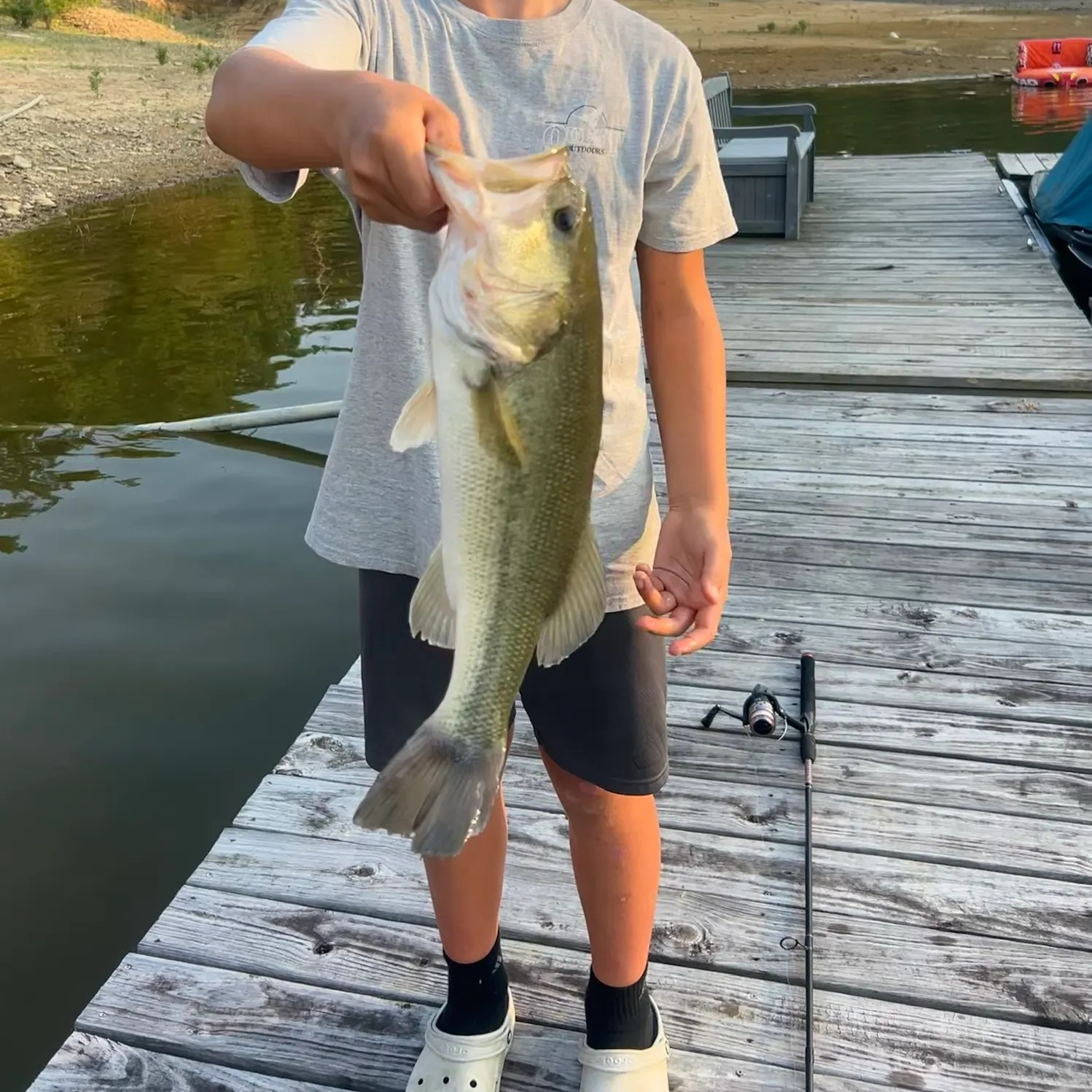 Largemouth bass caught on Fishbrain