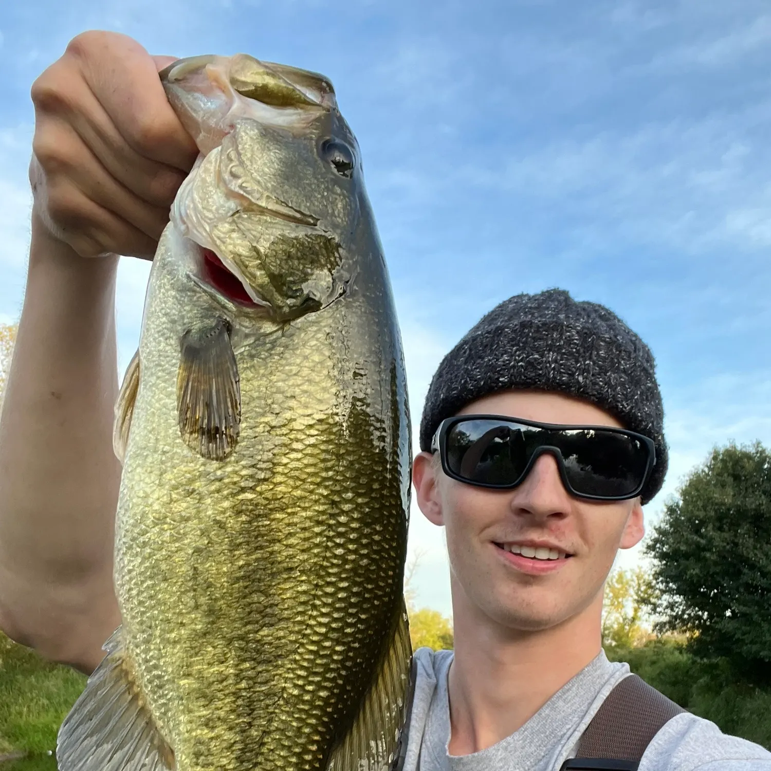 Largemouth bass caught on Fishbrain