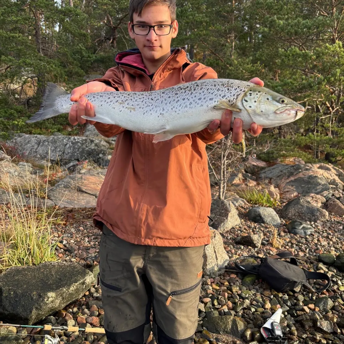 Sea trout caught on Fishbrain