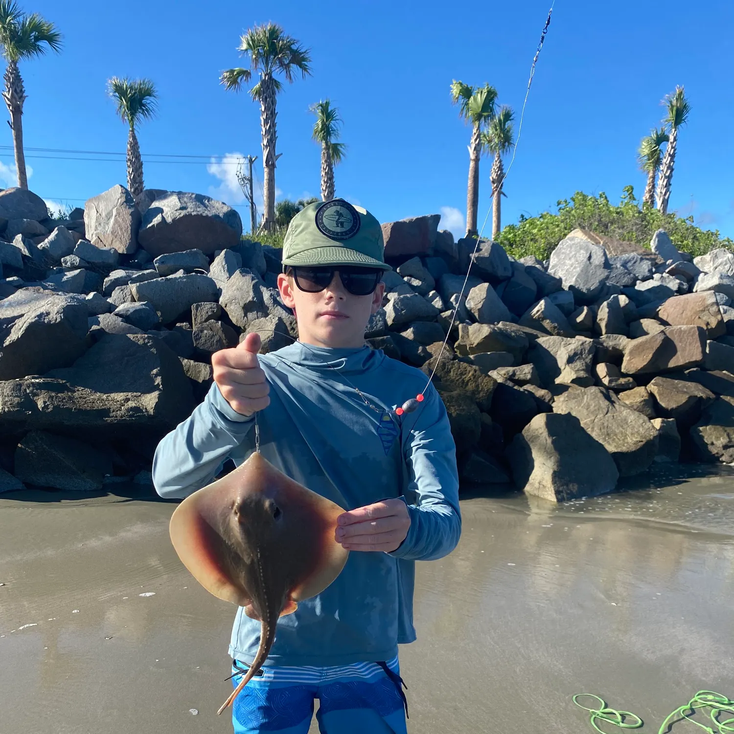 Atlantic stingray caught on Fishbrain