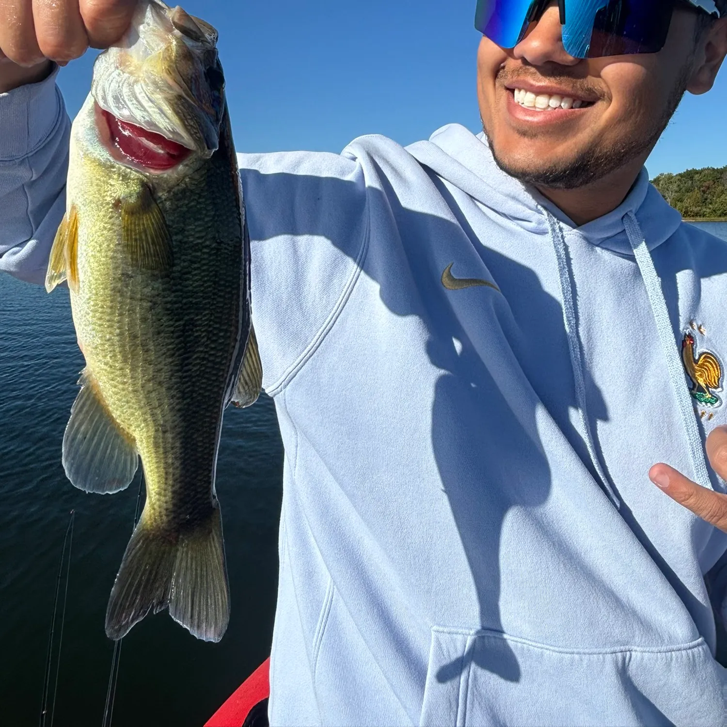 Largemouth bass caught on Fishbrain