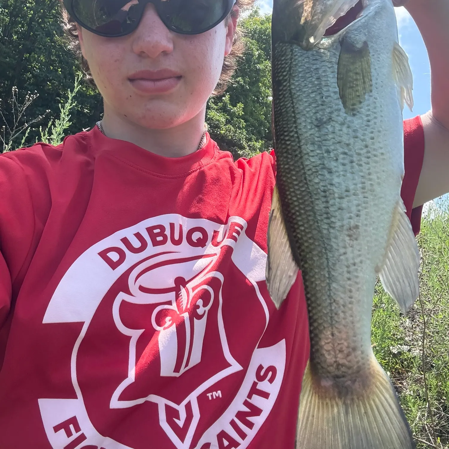 Largemouth bass caught on Fishbrain