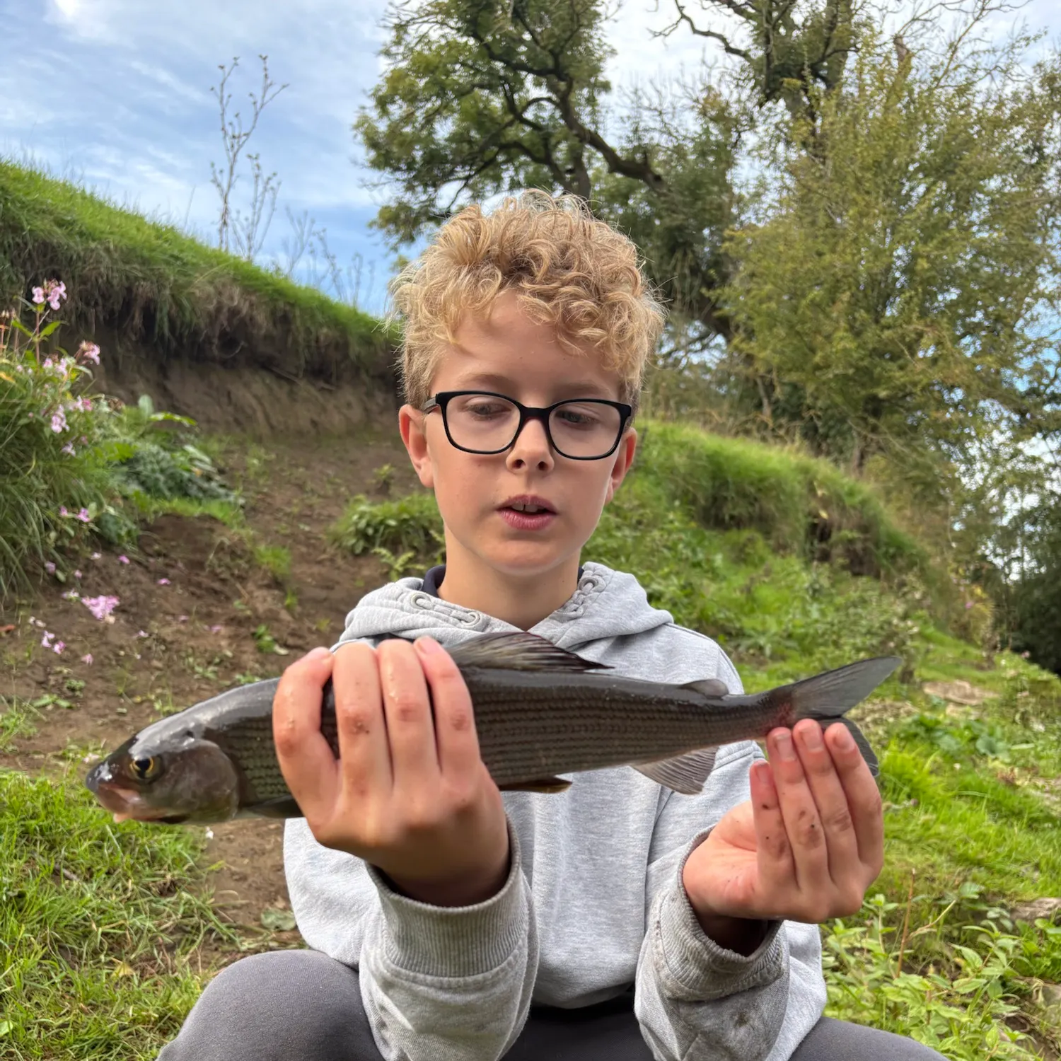 European grayling caught on Fishbrain