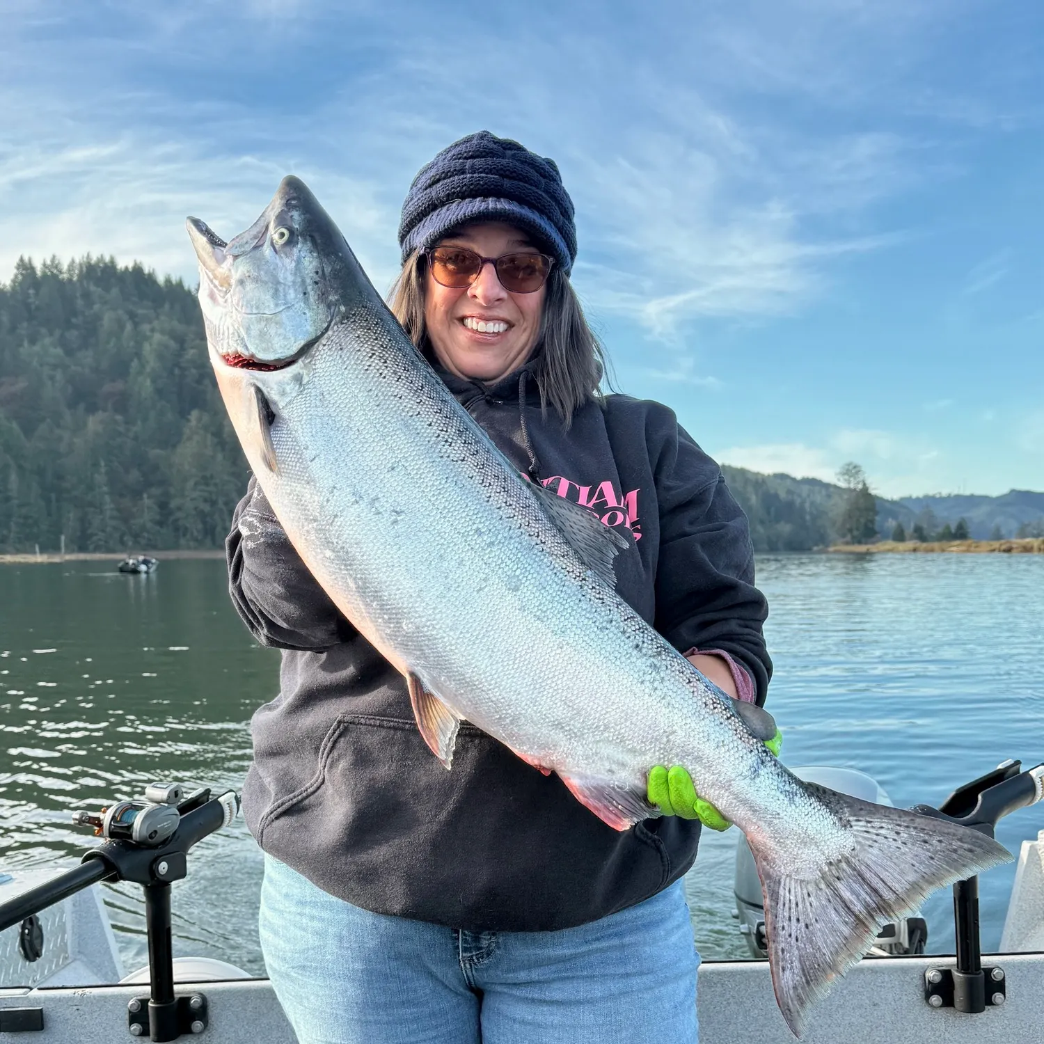 Chinook salmon caught on Fishbrain