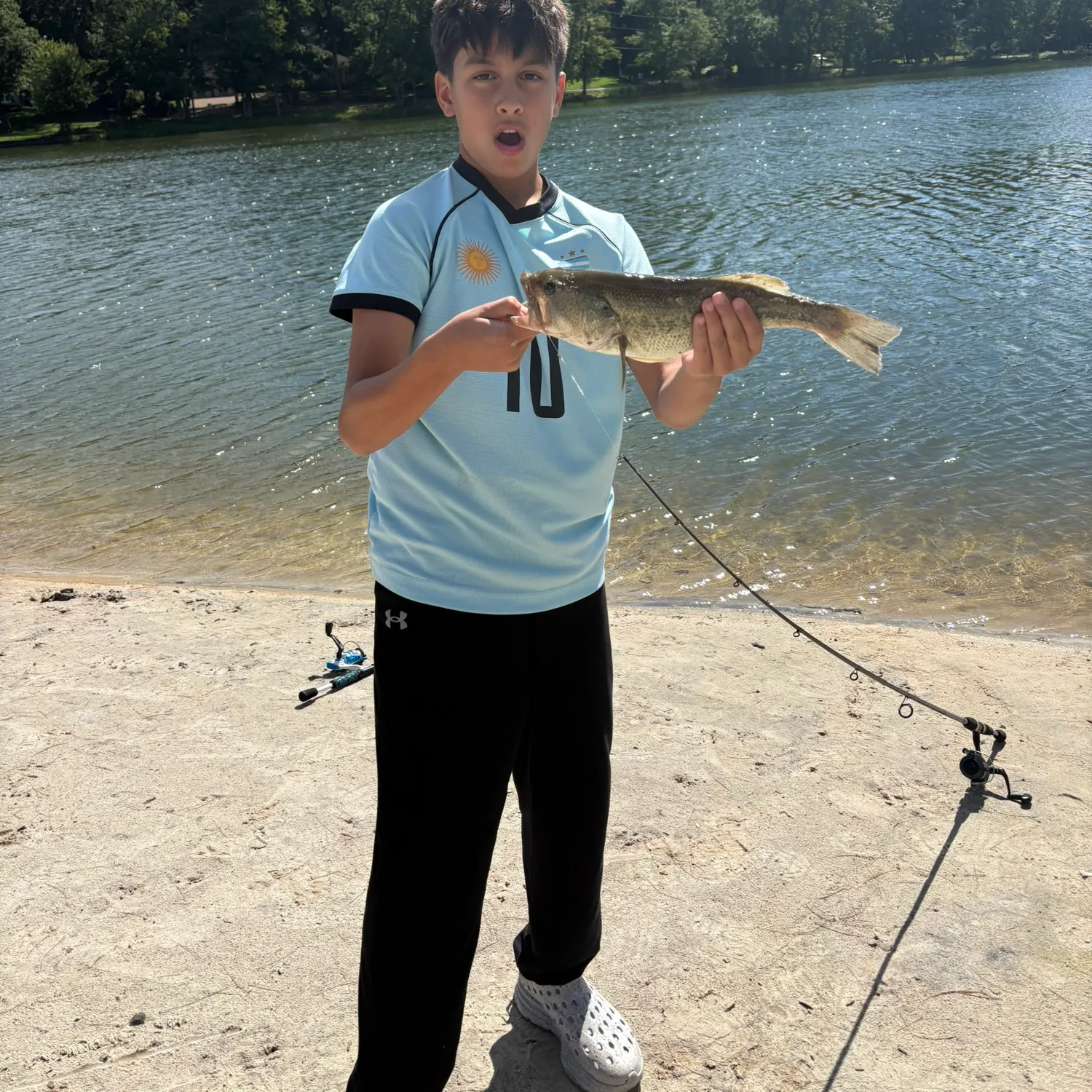 Largemouth bass caught on Fishbrain