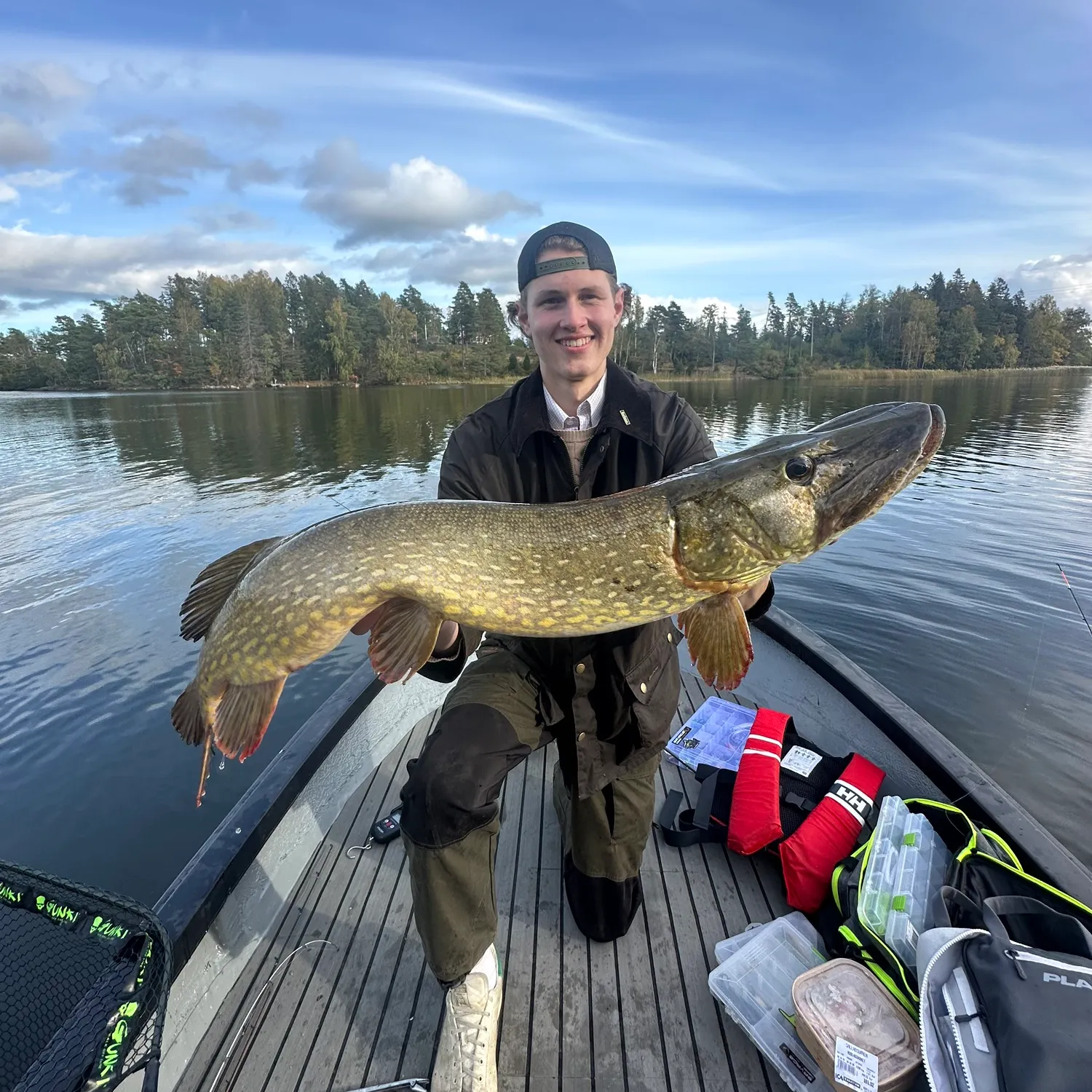 Northern pike caught on Fishbrain