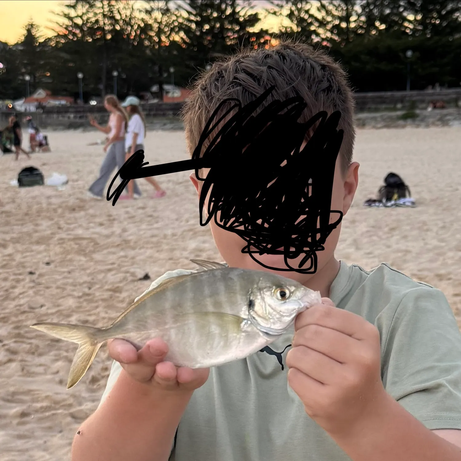 White trevally caught on Fishbrain