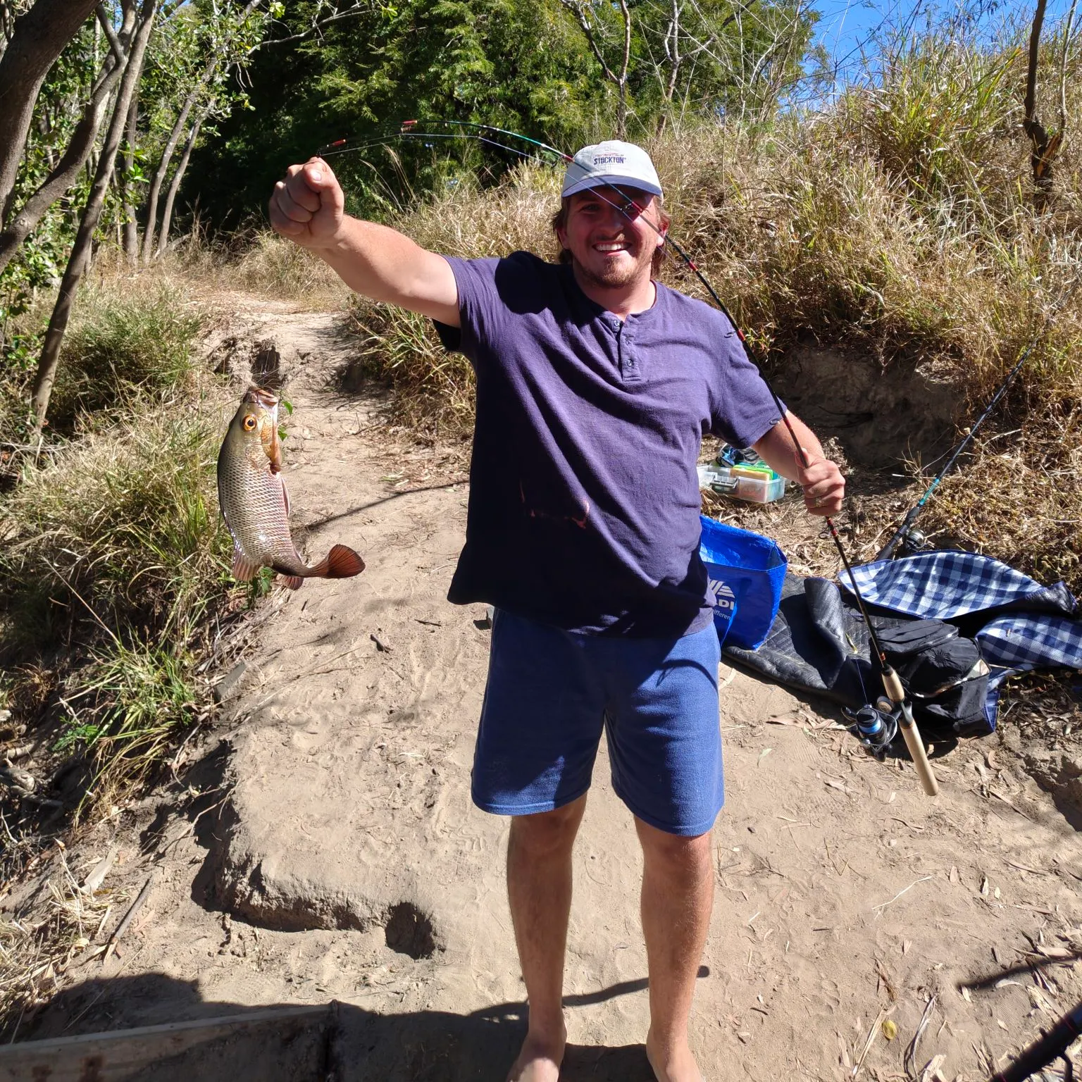 Mangrove red snapper caught on Fishbrain