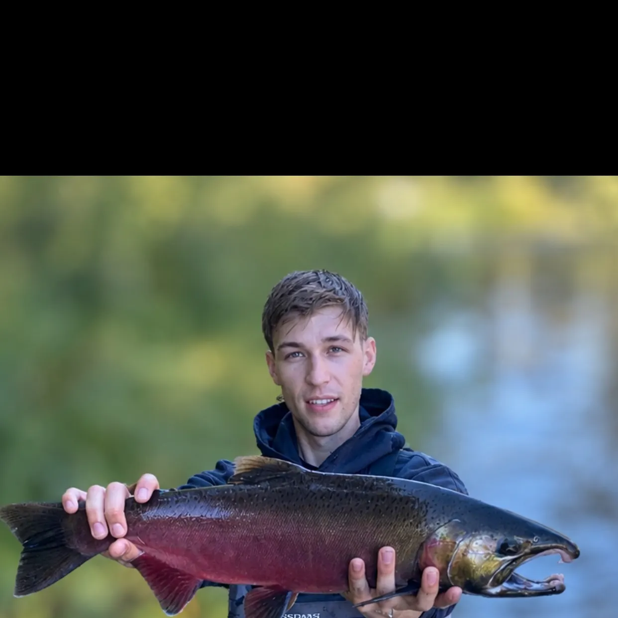Coho salmon caught on Fishbrain