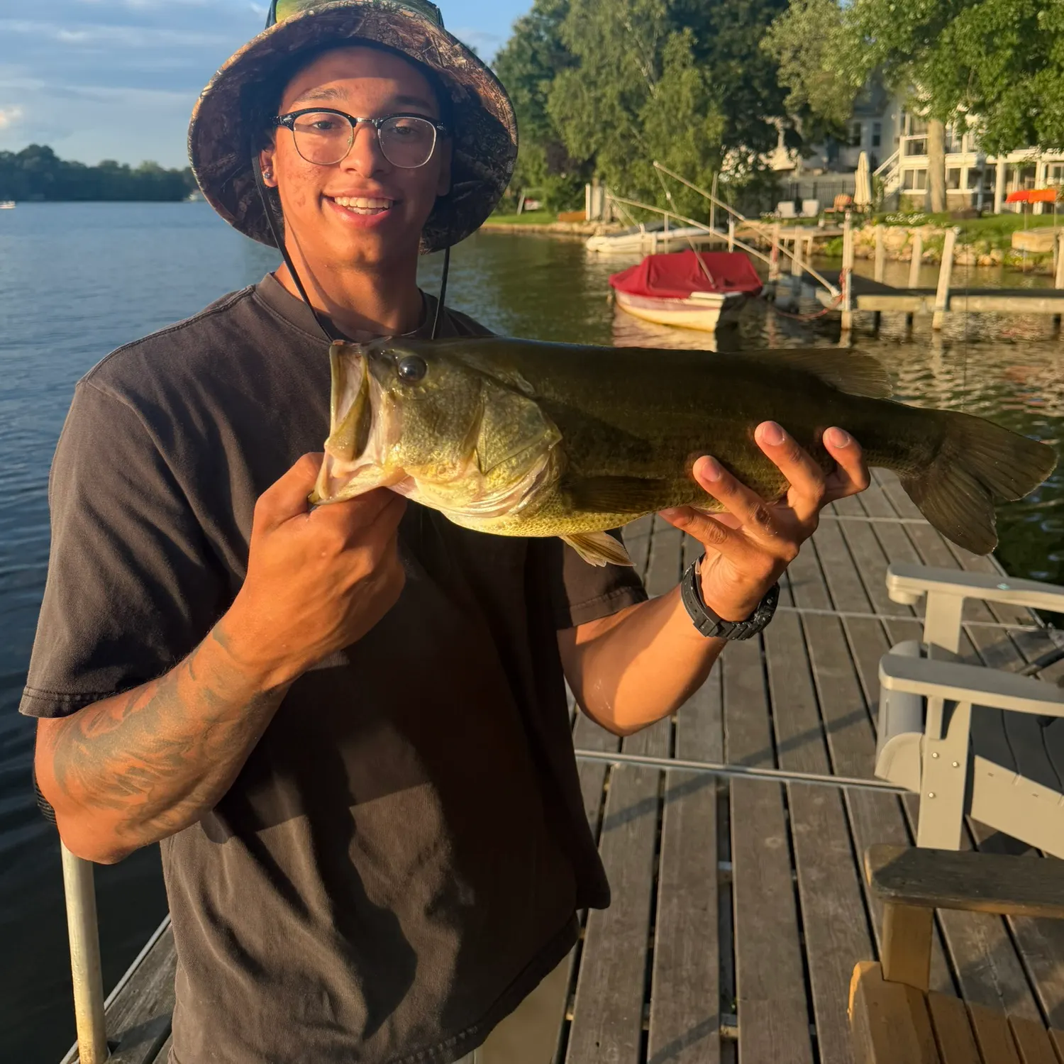 Largemouth bass caught on Fishbrain