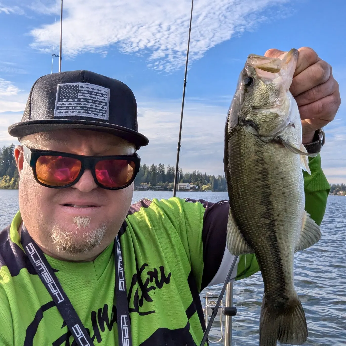 Largemouth bass caught on Fishbrain