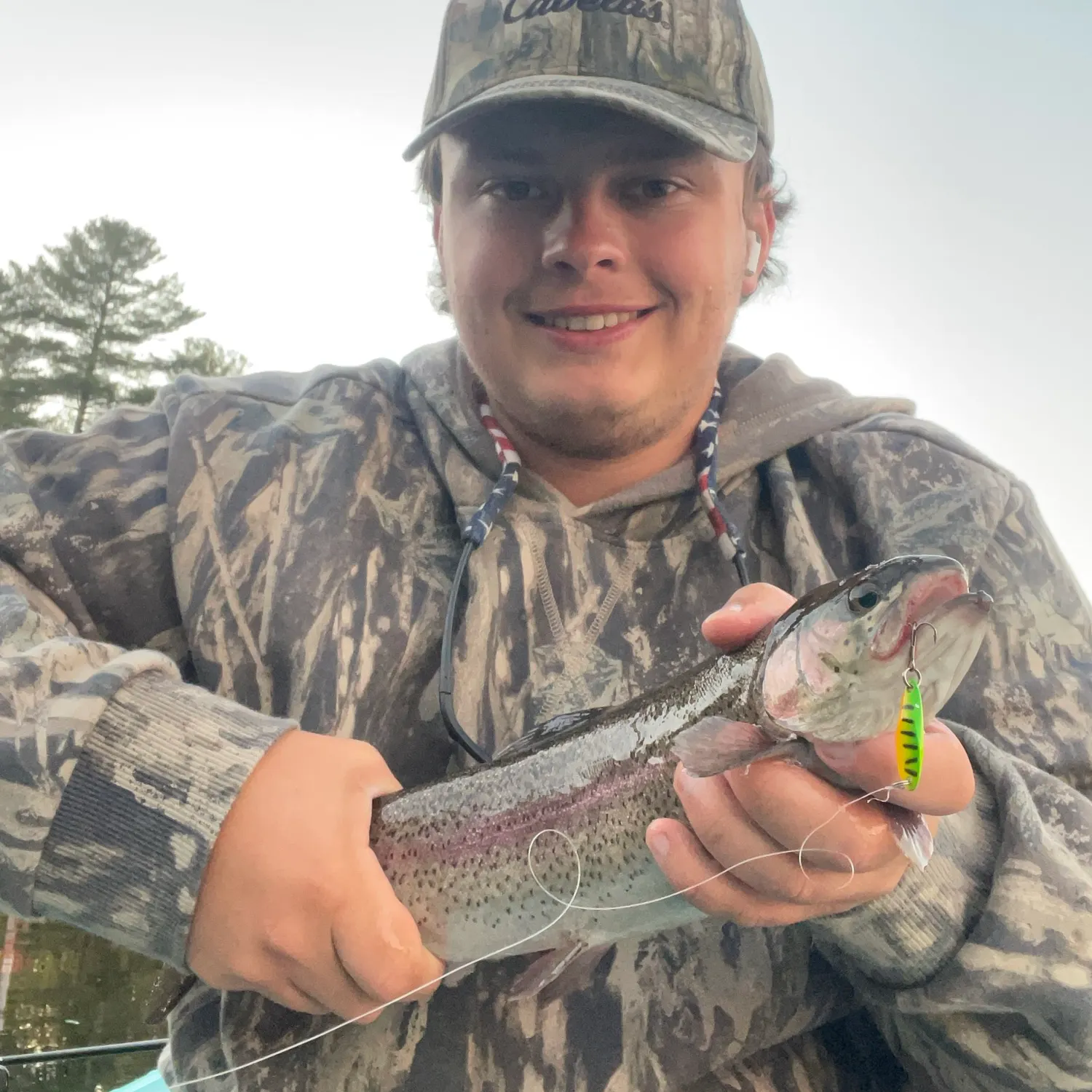 Rainbow trout caught on Fishbrain
