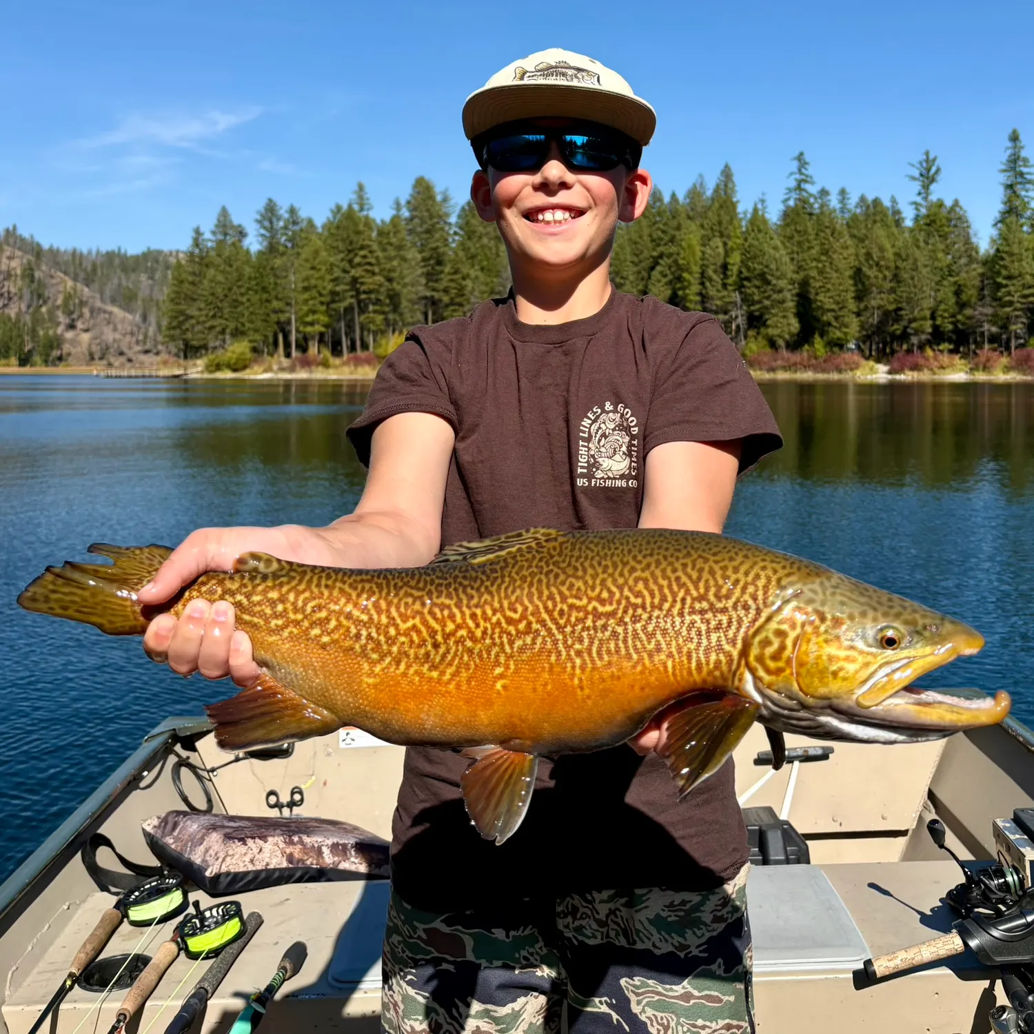 Tiger trout caught on Fishbrain