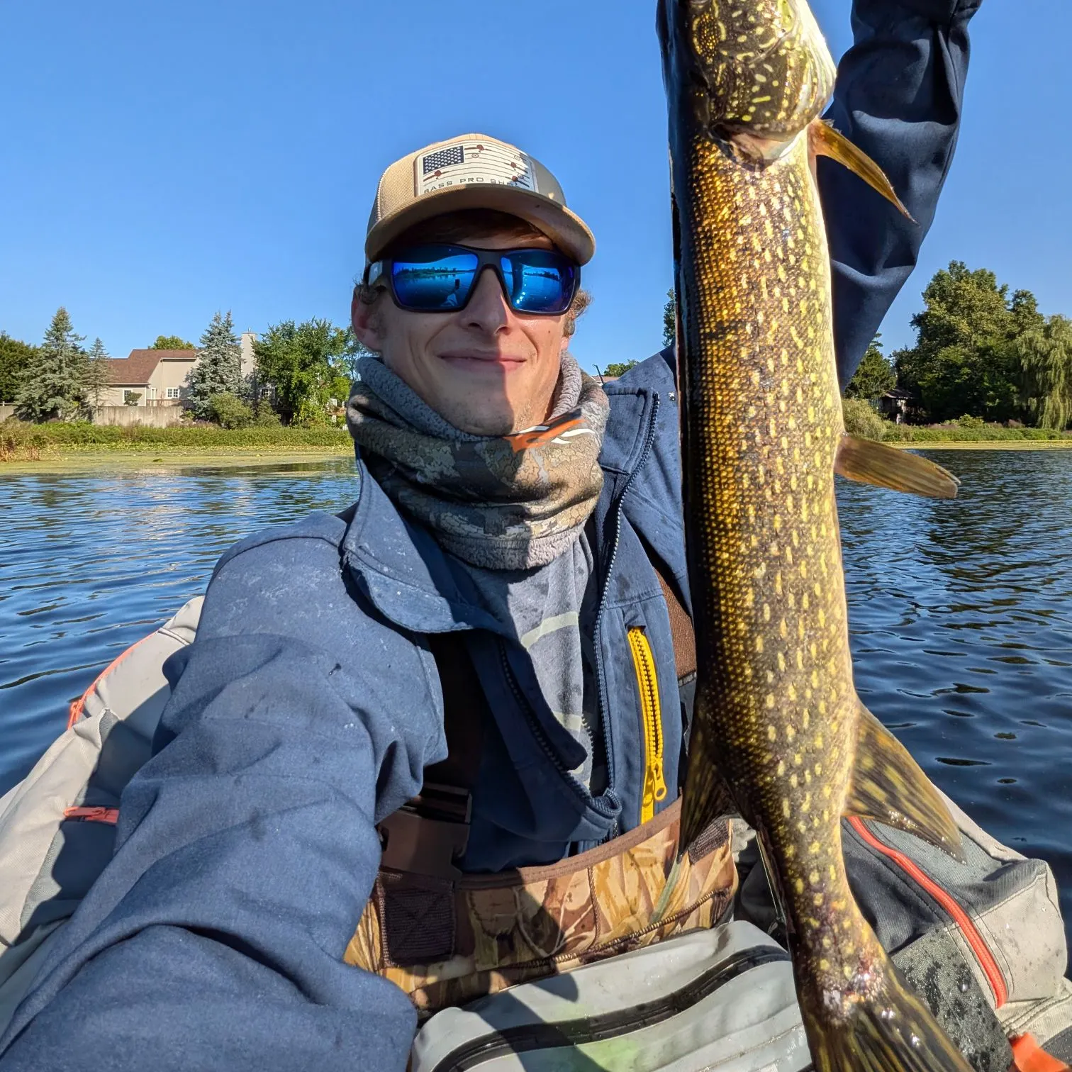Northern pike caught on Fishbrain