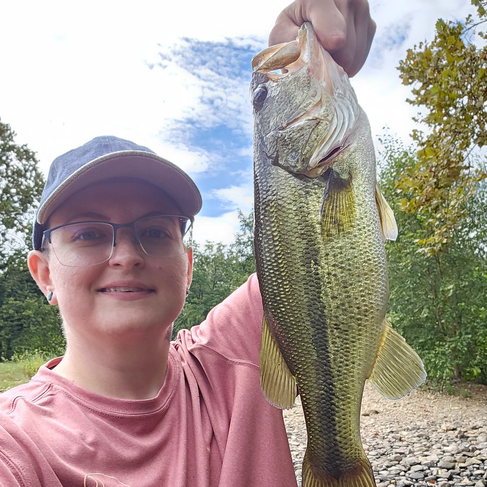 Largemouth bass caught on Fishbrain