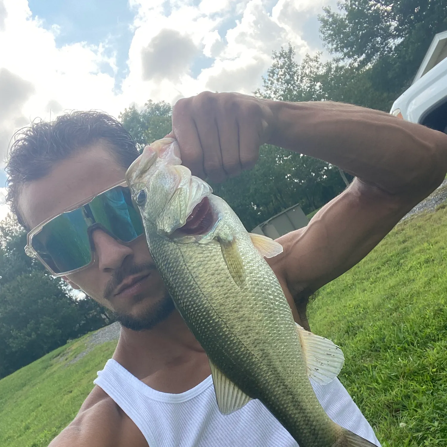 Largemouth bass caught on Fishbrain