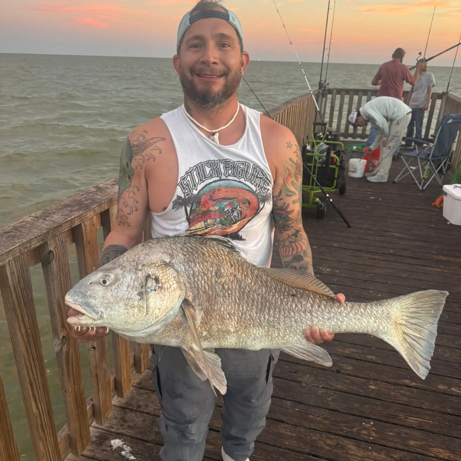 Black drum caught on Fishbrain
