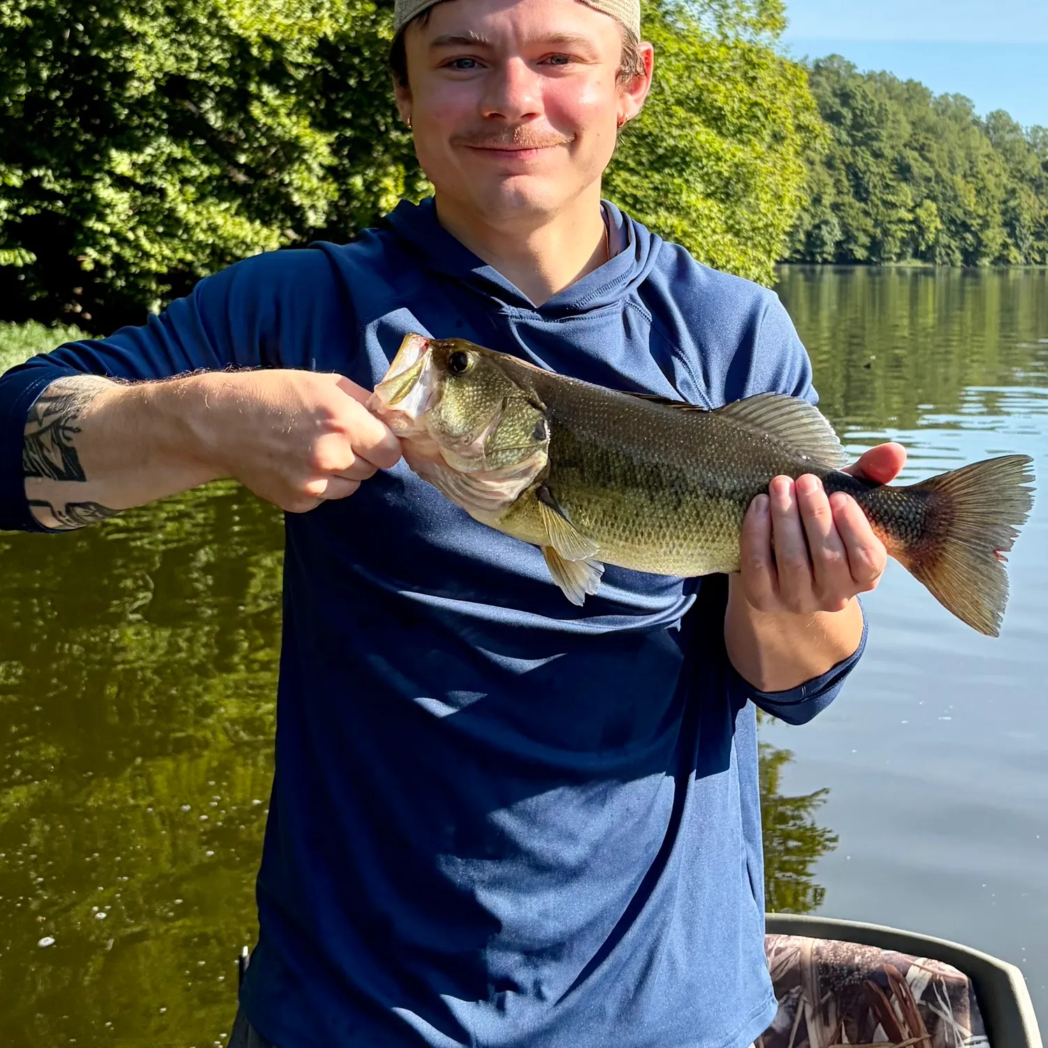 Largemouth bass caught on Fishbrain