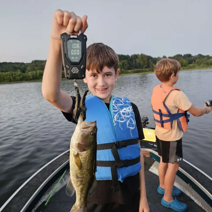 Largemouth bass caught on Fishbrain
