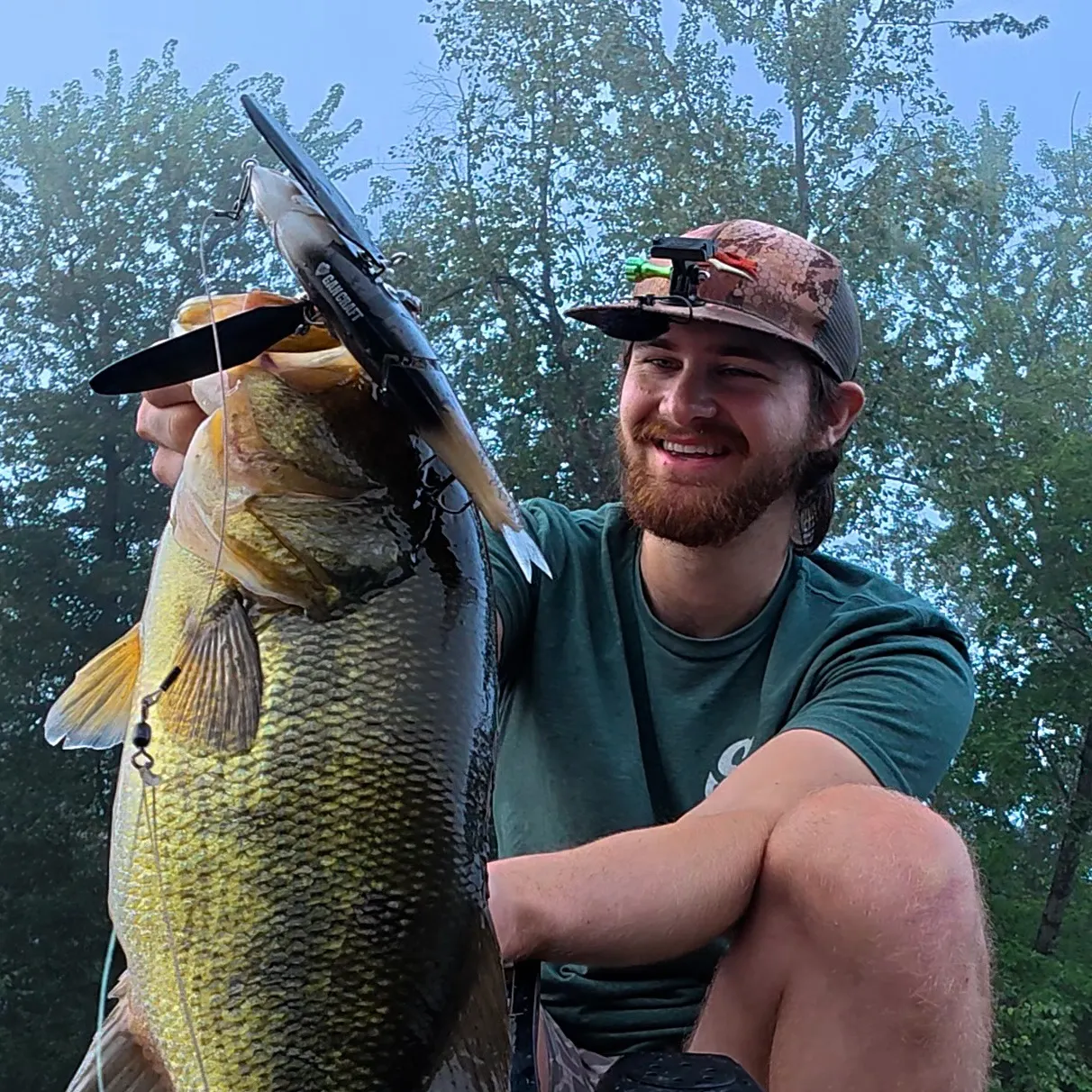 Largemouth bass caught on Fishbrain