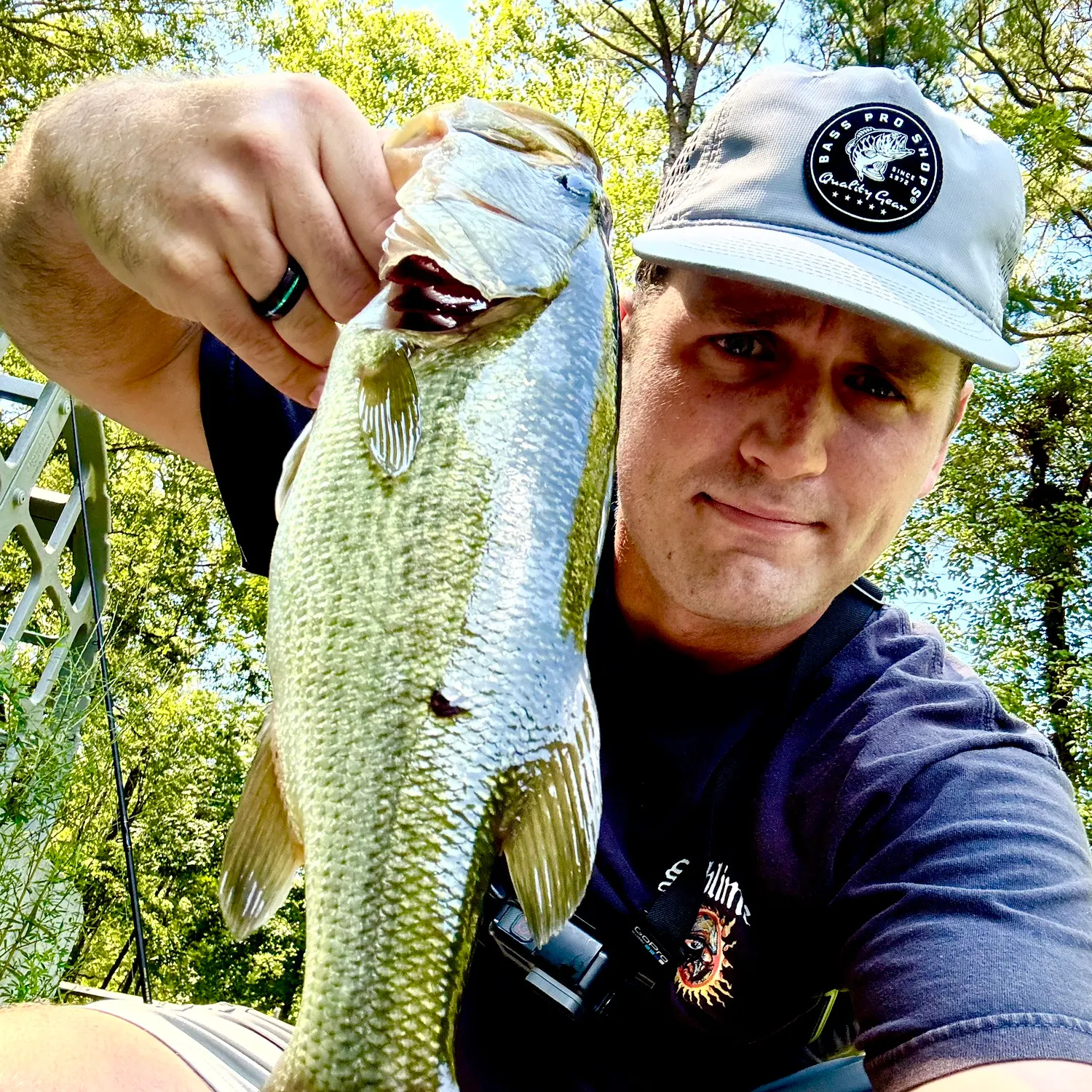 Largemouth bass caught on Fishbrain