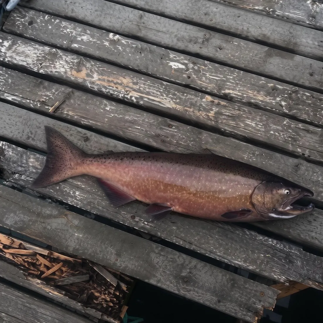 Chinook salmon caught on Fishbrain