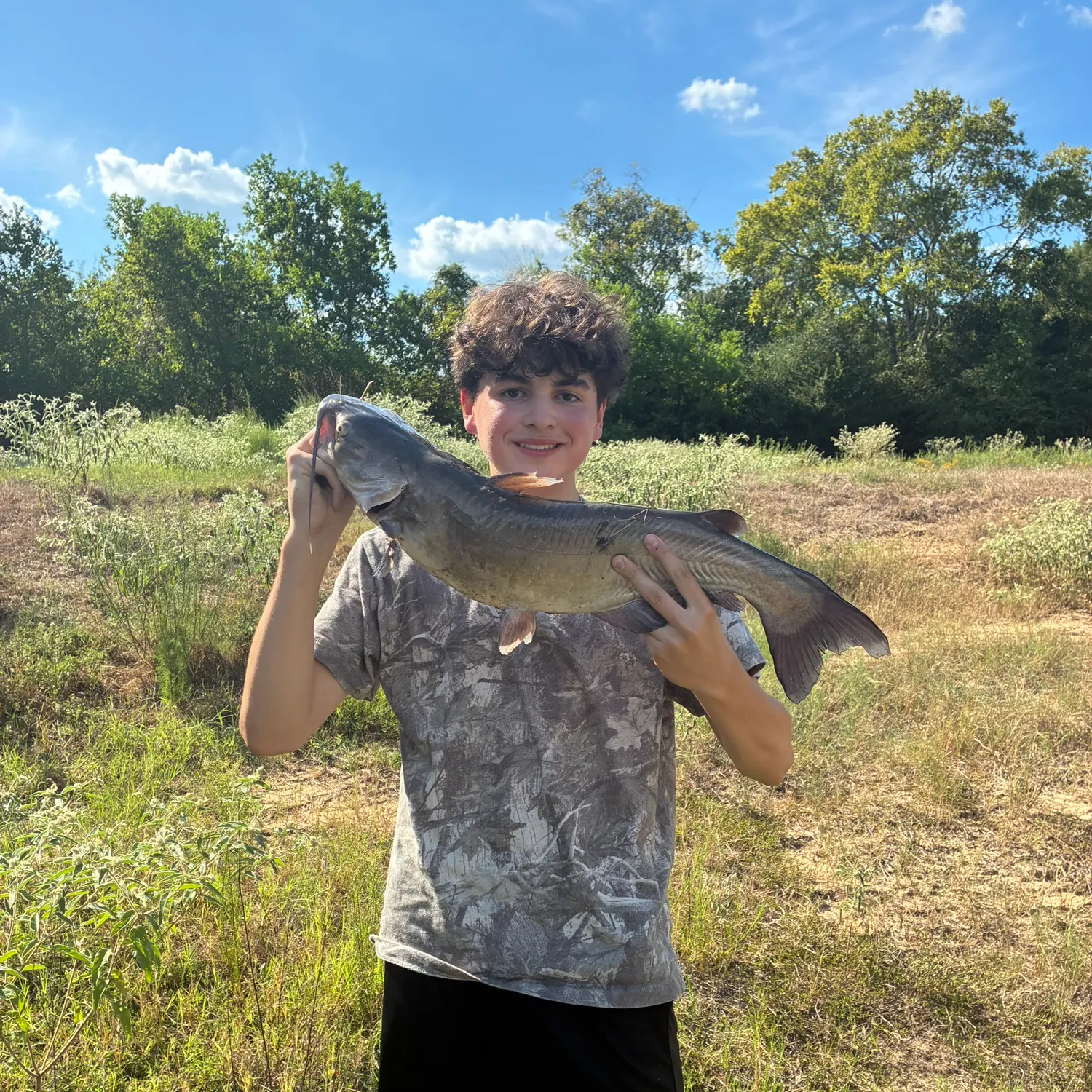 Channel catfish caught on Fishbrain