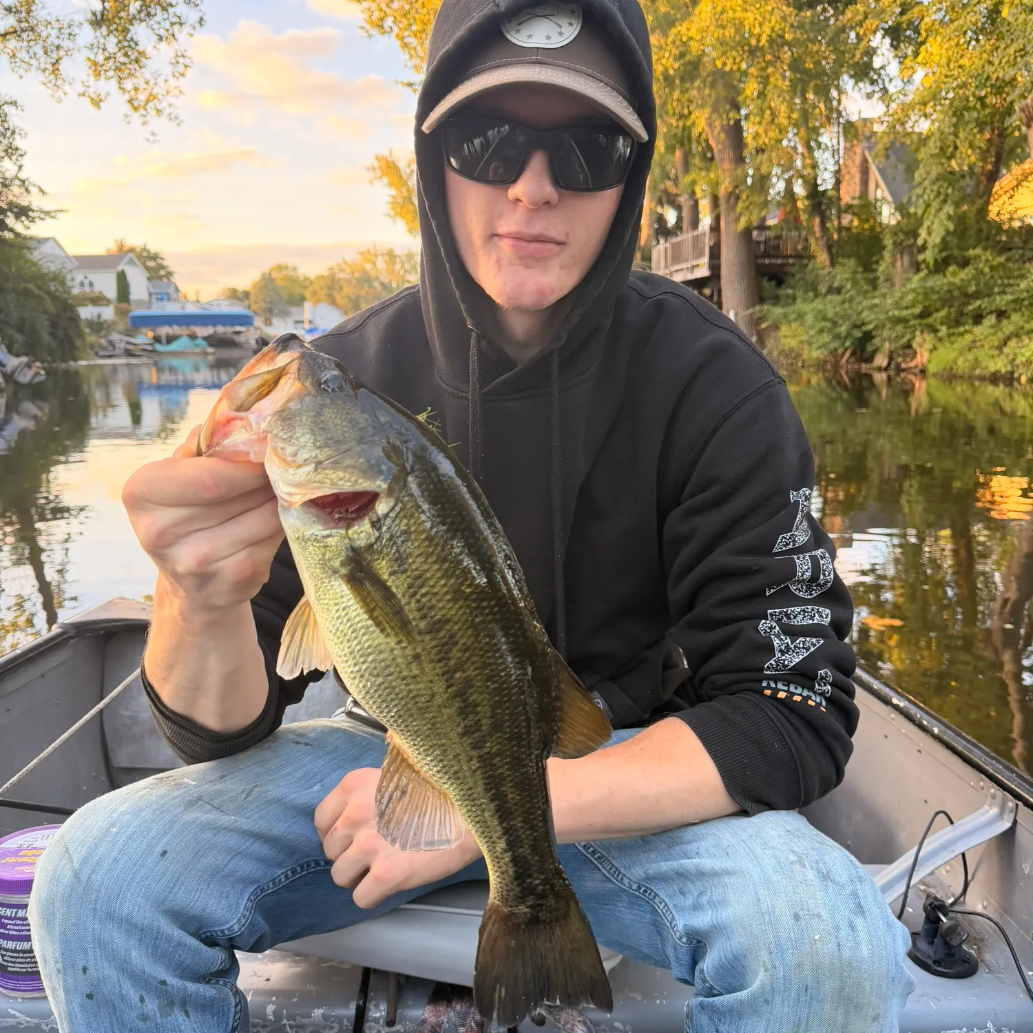 Largemouth bass caught on Fishbrain