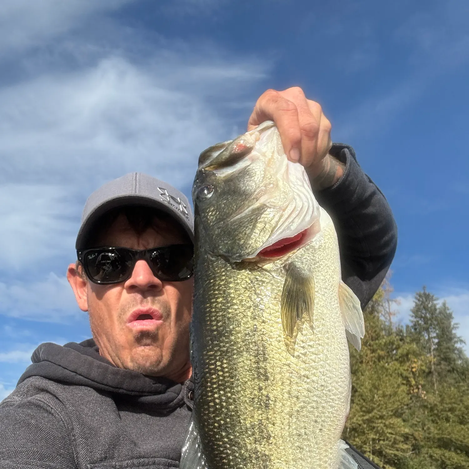 Largemouth bass caught on Fishbrain