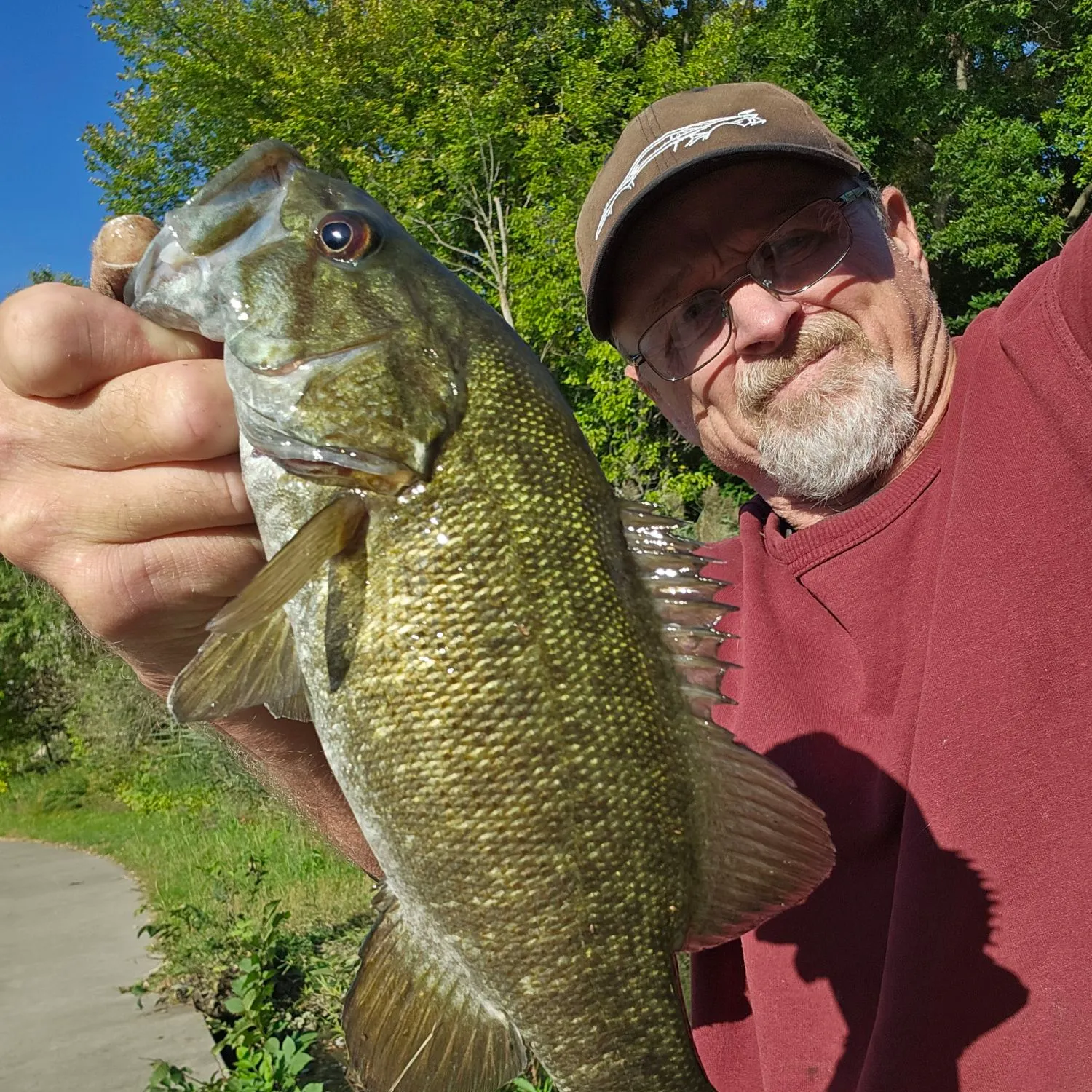 Smallmouth bass caught on Fishbrain