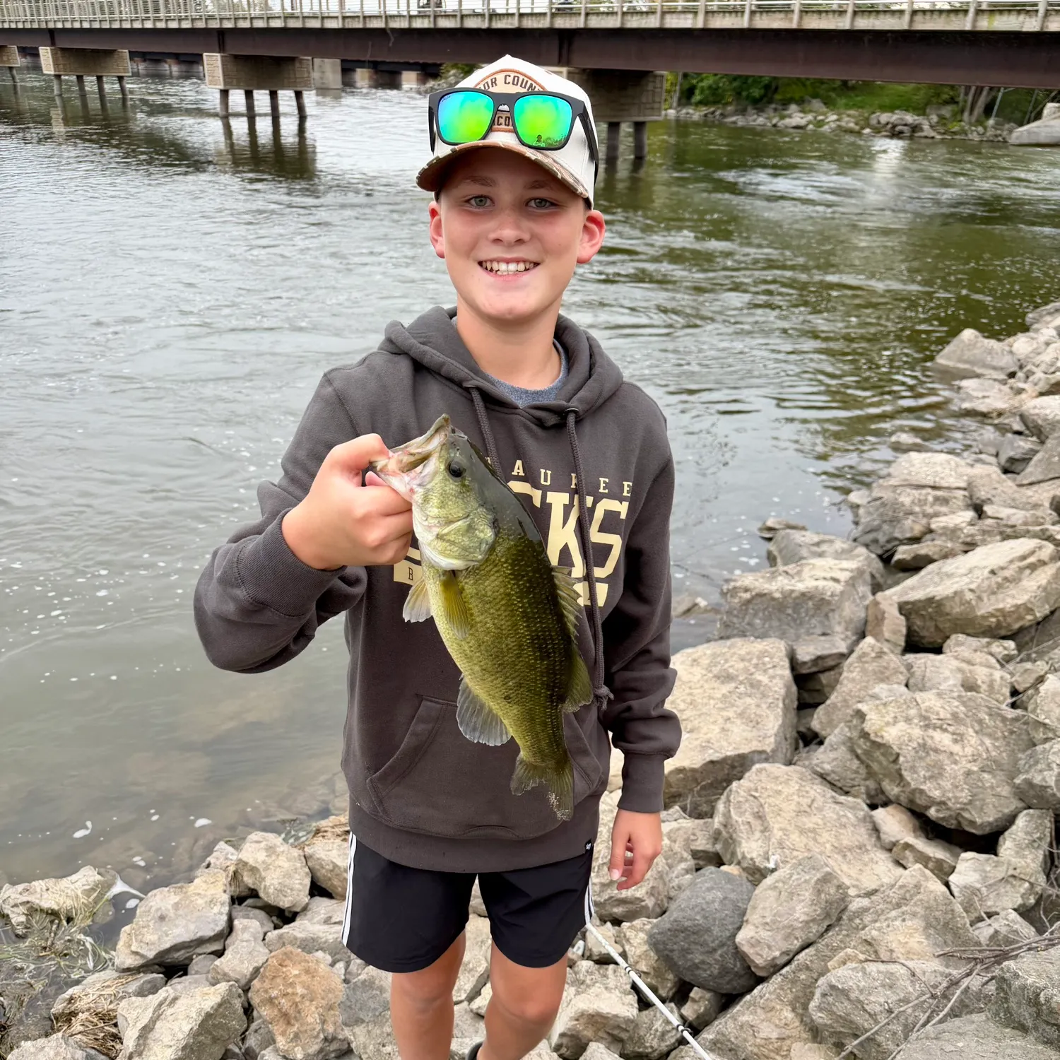 Largemouth bass caught on Fishbrain
