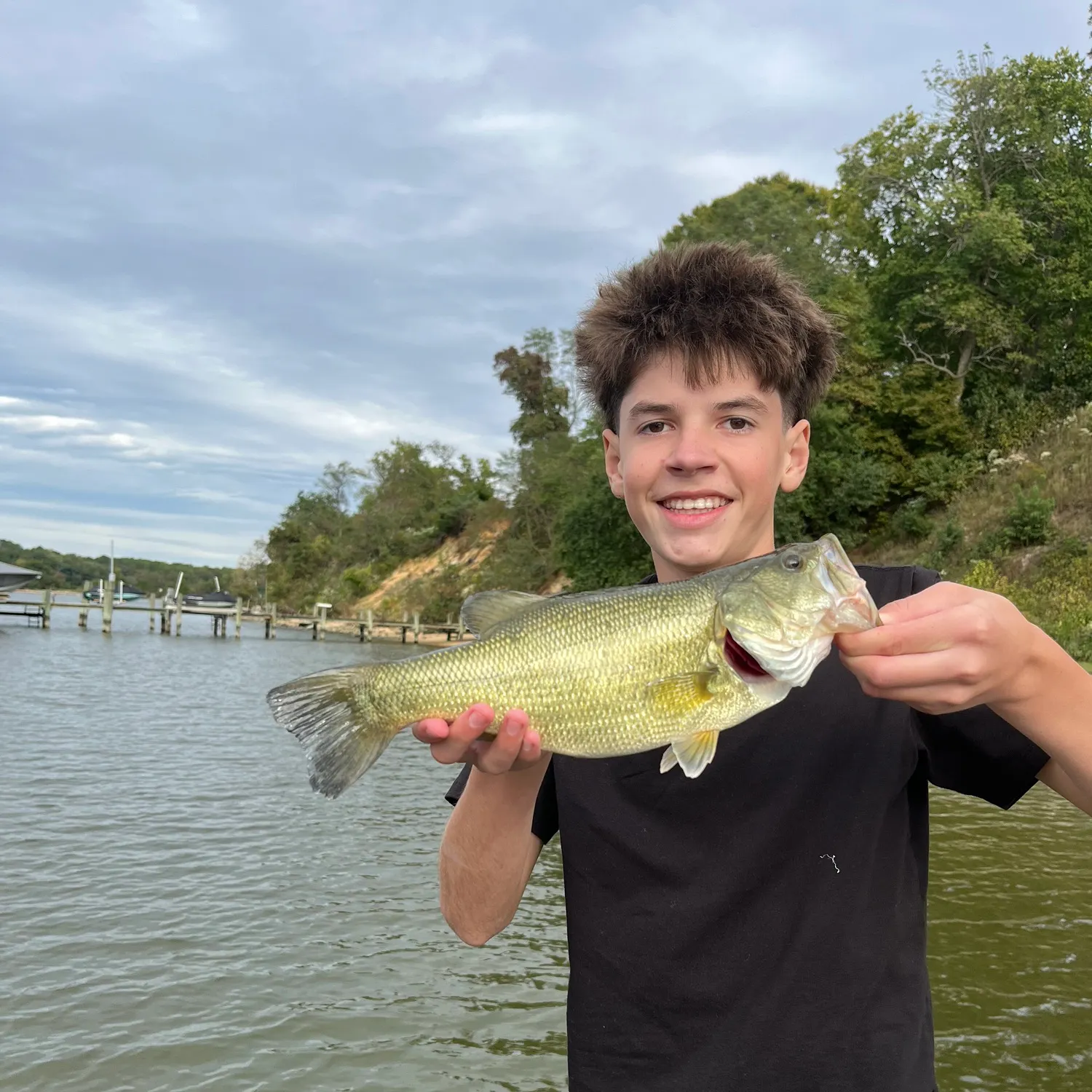 Largemouth bass caught on Fishbrain