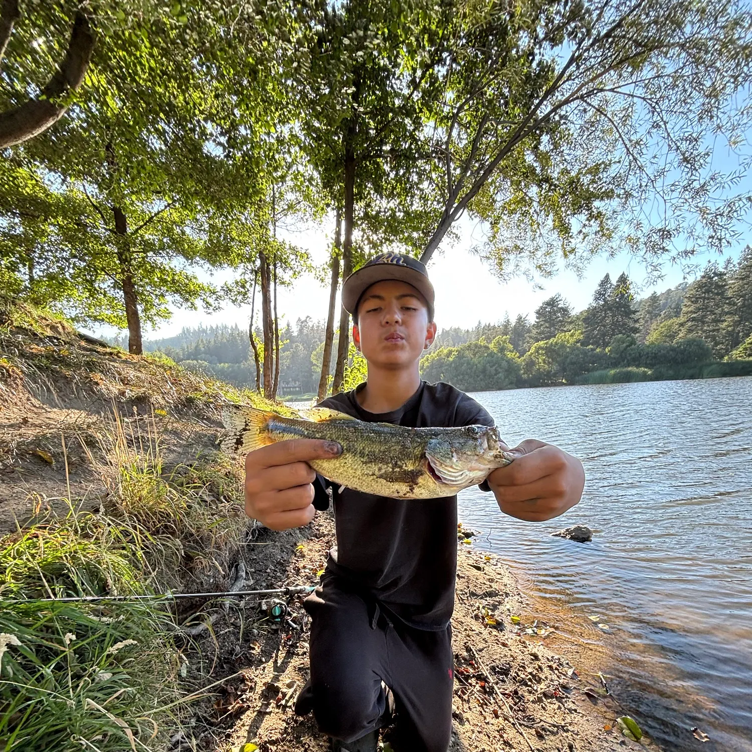 Largemouth bass caught on Fishbrain