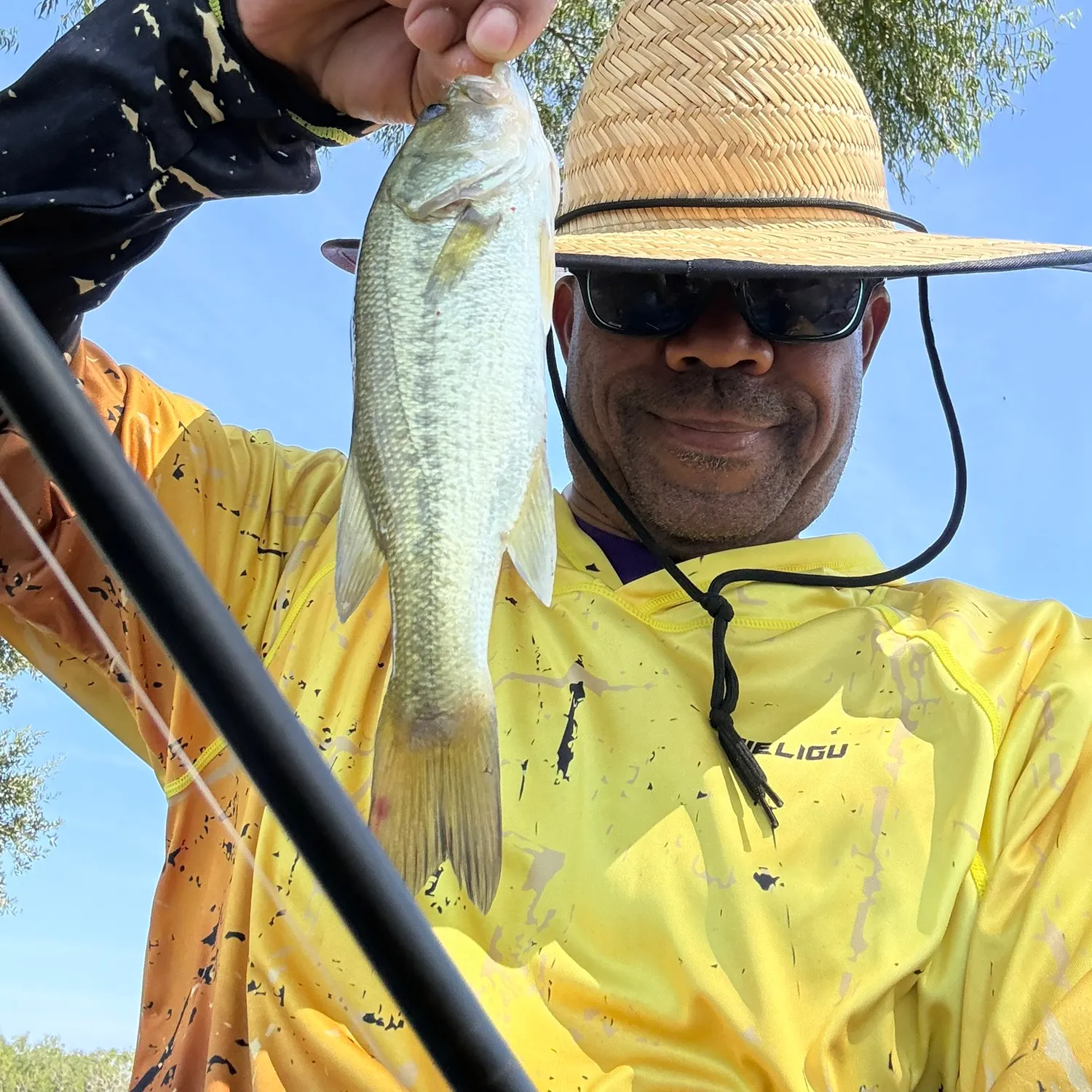 Largemouth bass caught on Fishbrain