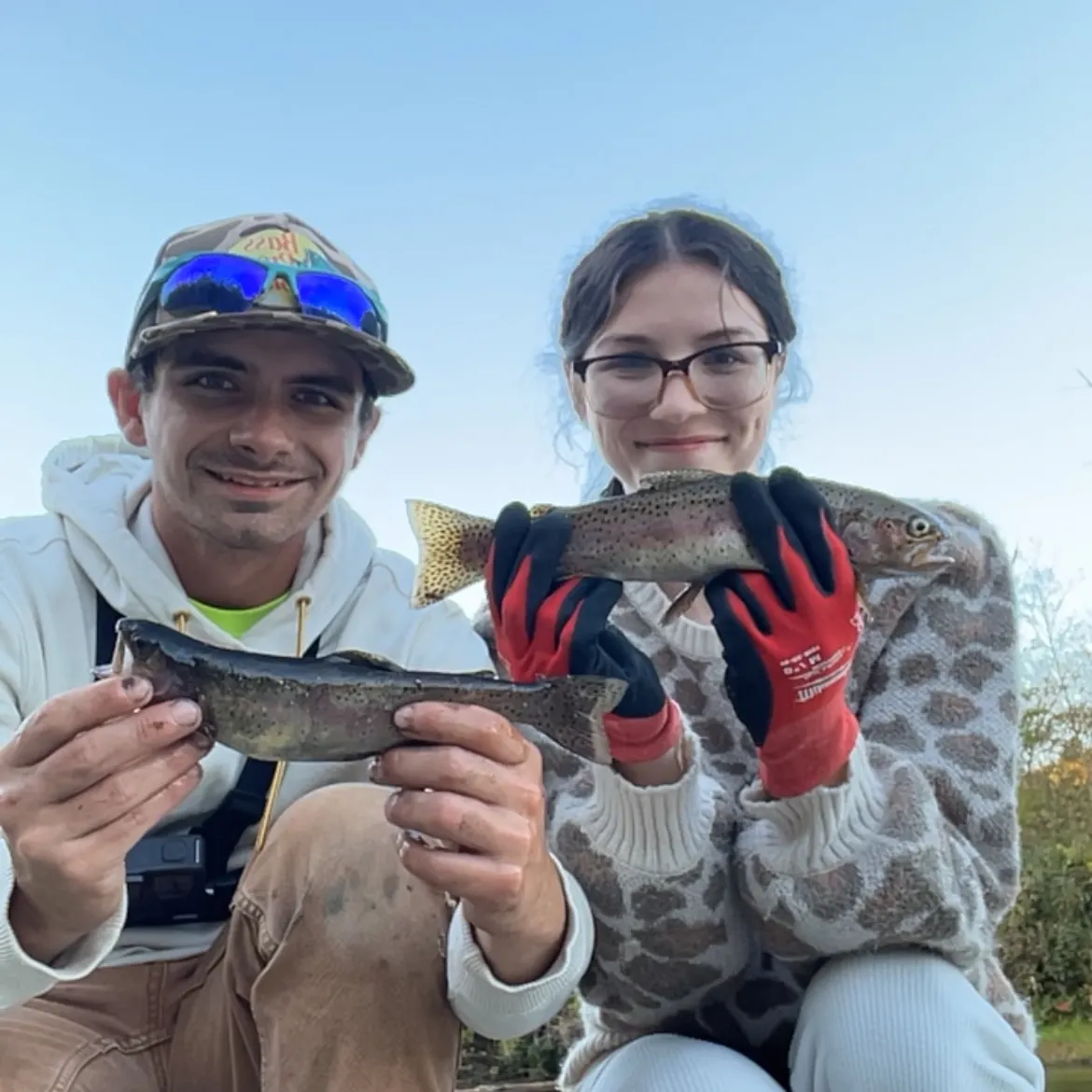 Rainbow trout caught on Fishbrain