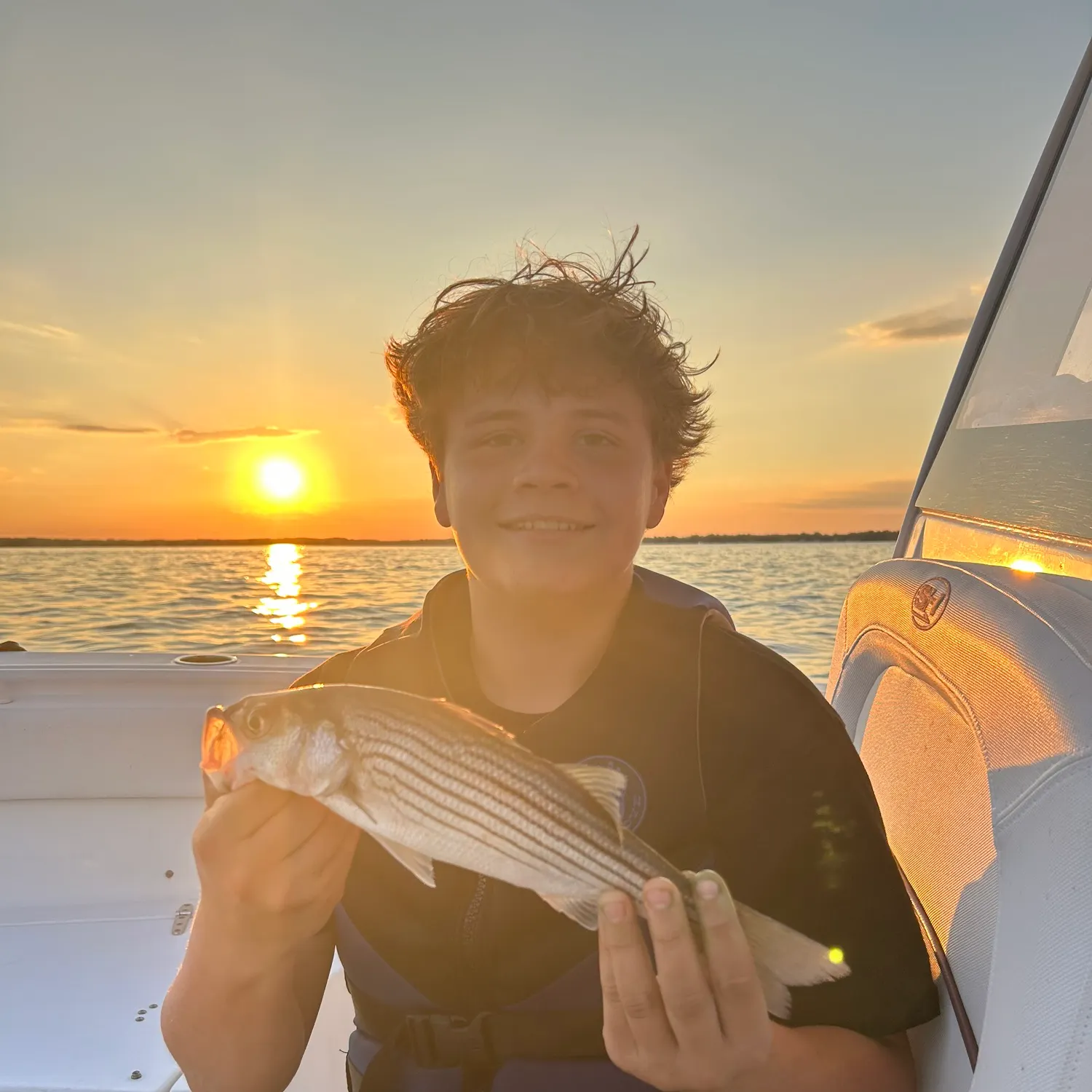 Striped bass caught on Fishbrain