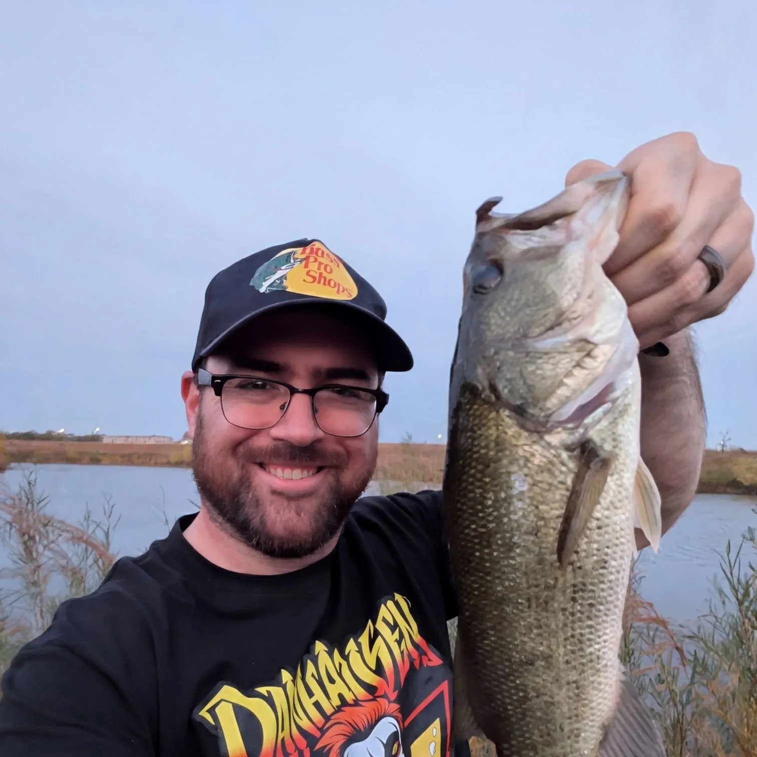 Largemouth bass caught on Fishbrain